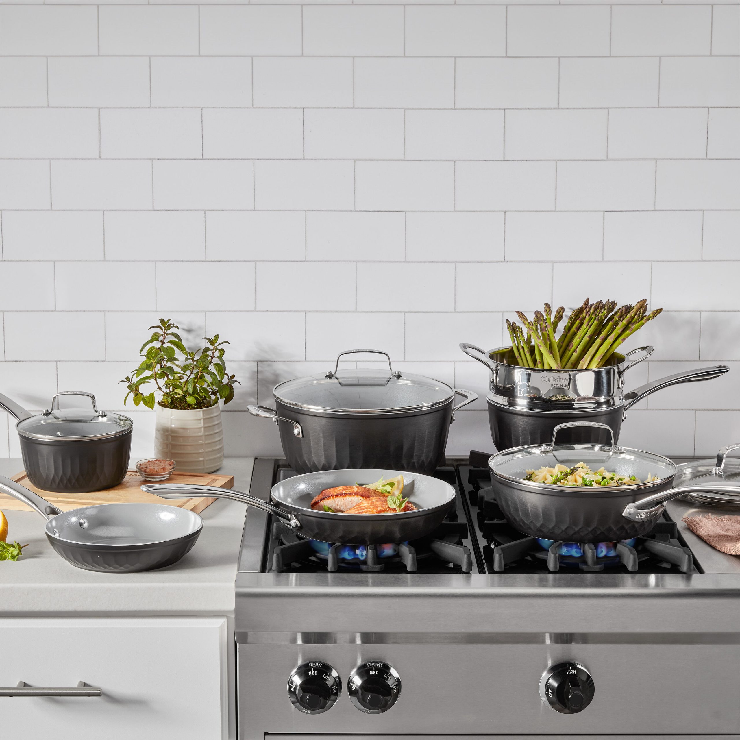 11-Pc Color Impressions Ceramic Nonstick Set - Image 2