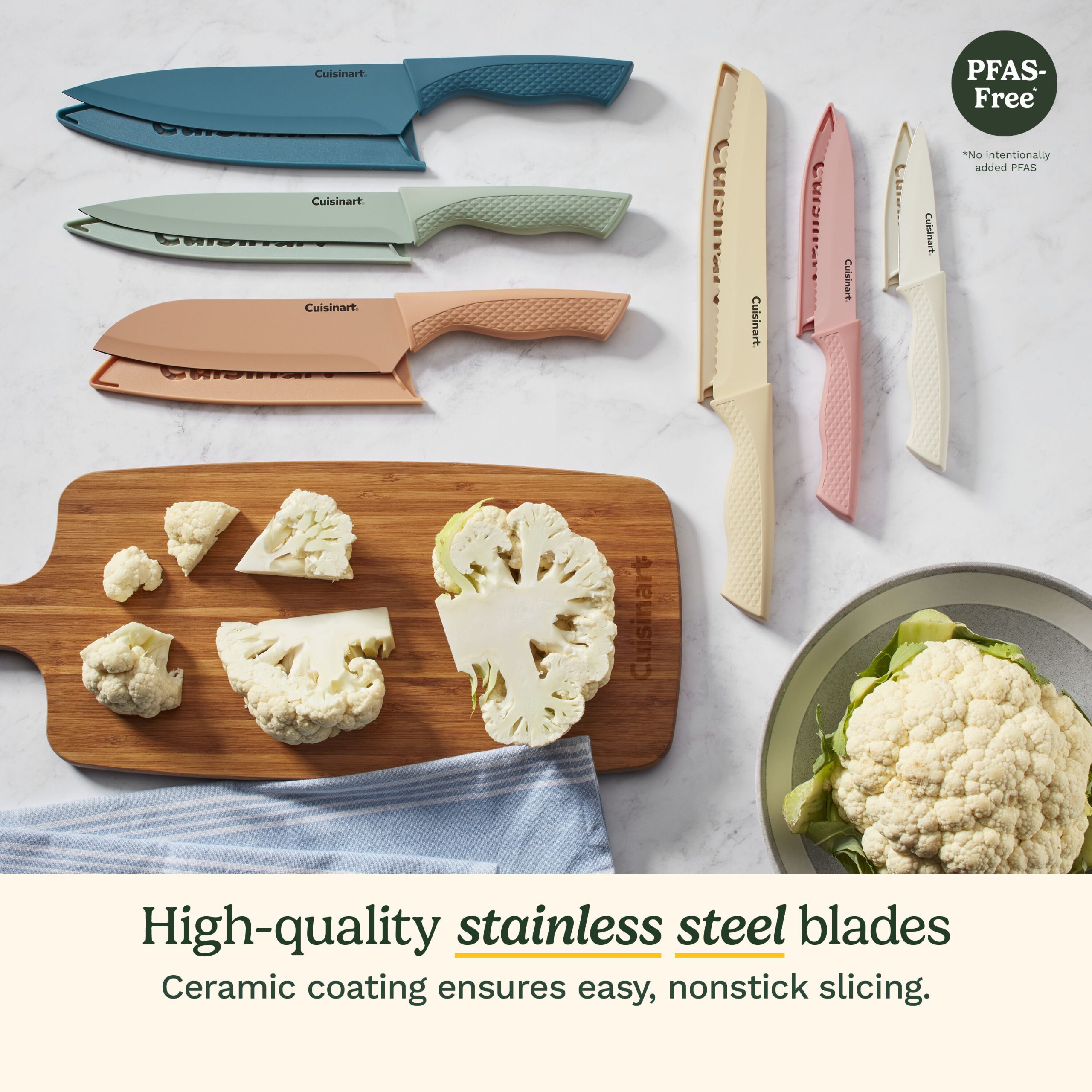 Advantage® 12-Piece Ceramic-Coated Knife Set - Image 2