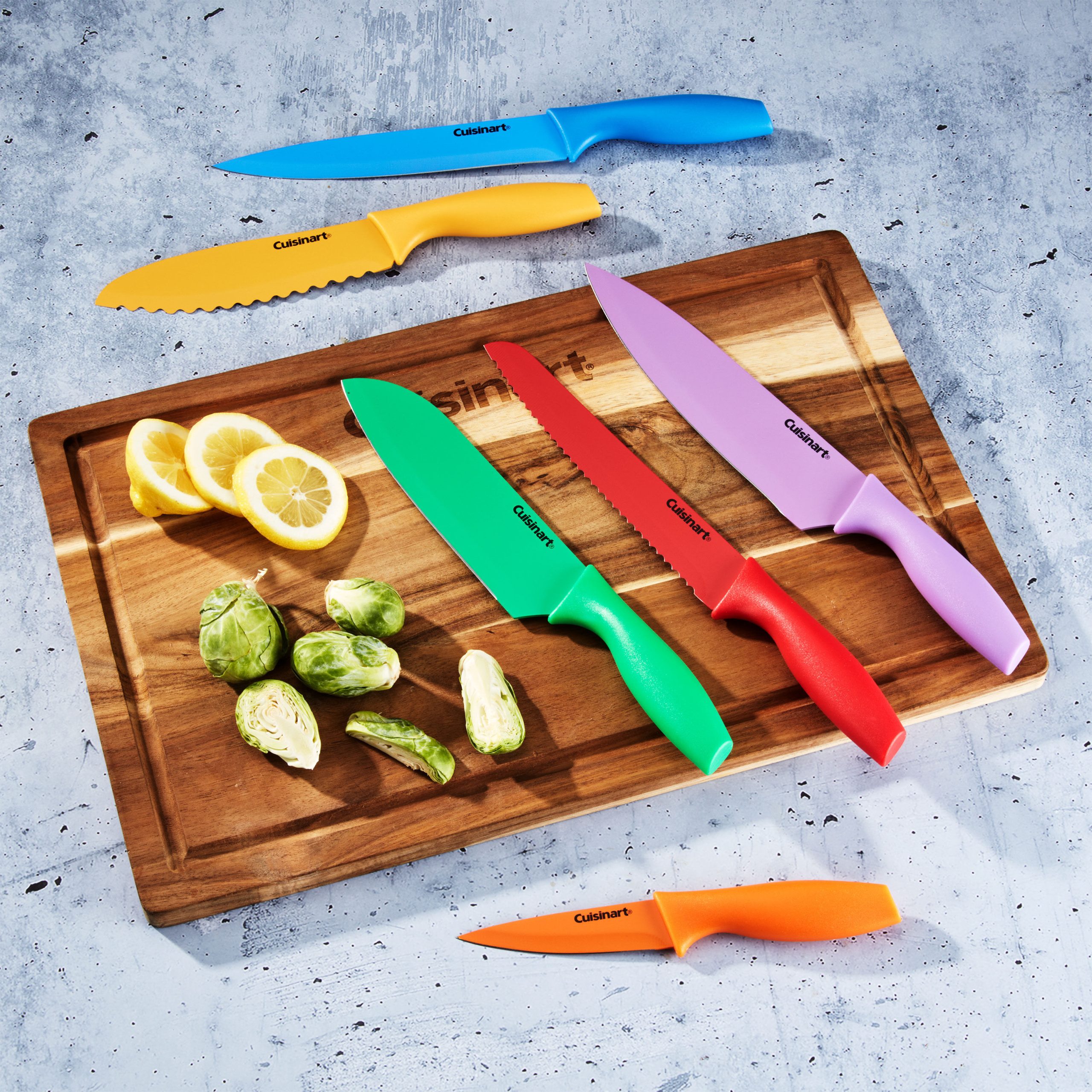 12 Piece Nonstick Color Knife Set with Blade Guards - Image 2