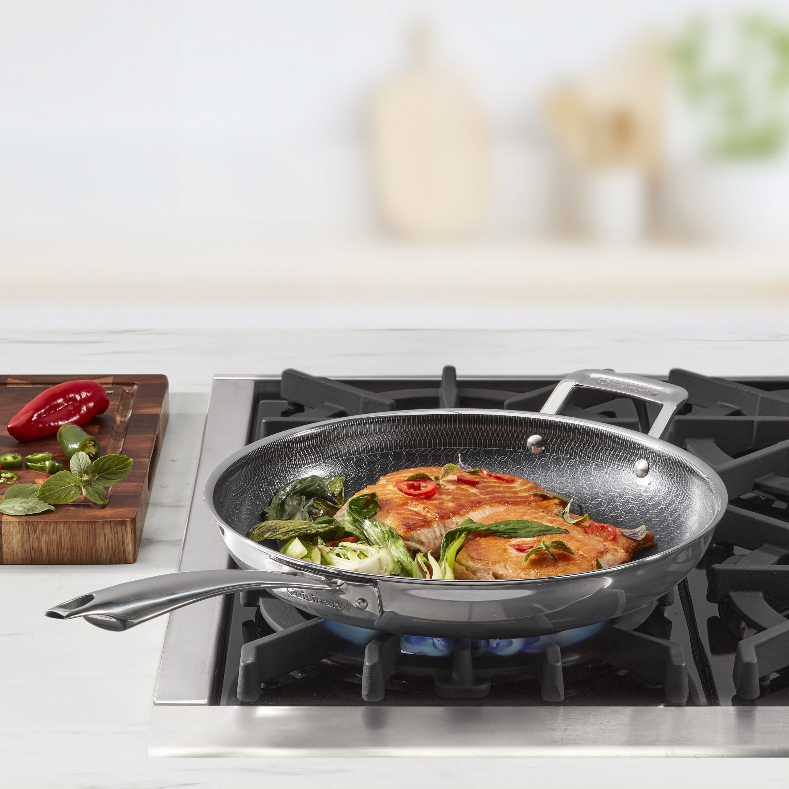 FusionElite+™ Hybrid Tri-Ply Stainless Steel 12" Skillet w/Helper - Image 2