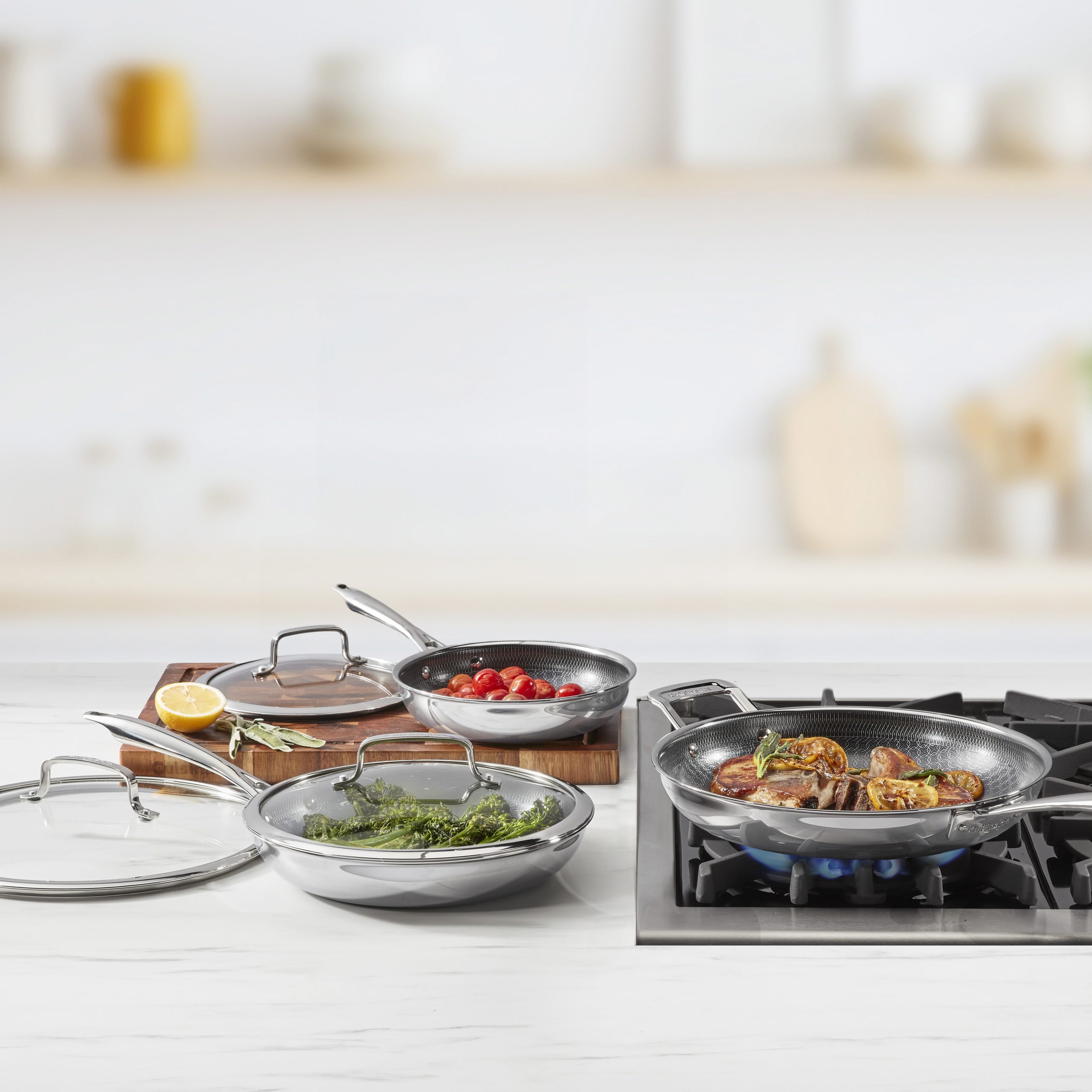 FusionElite+™ Hybrid Tri-Ply Stainless Steel 6-Pc Skillet Set - Image 2