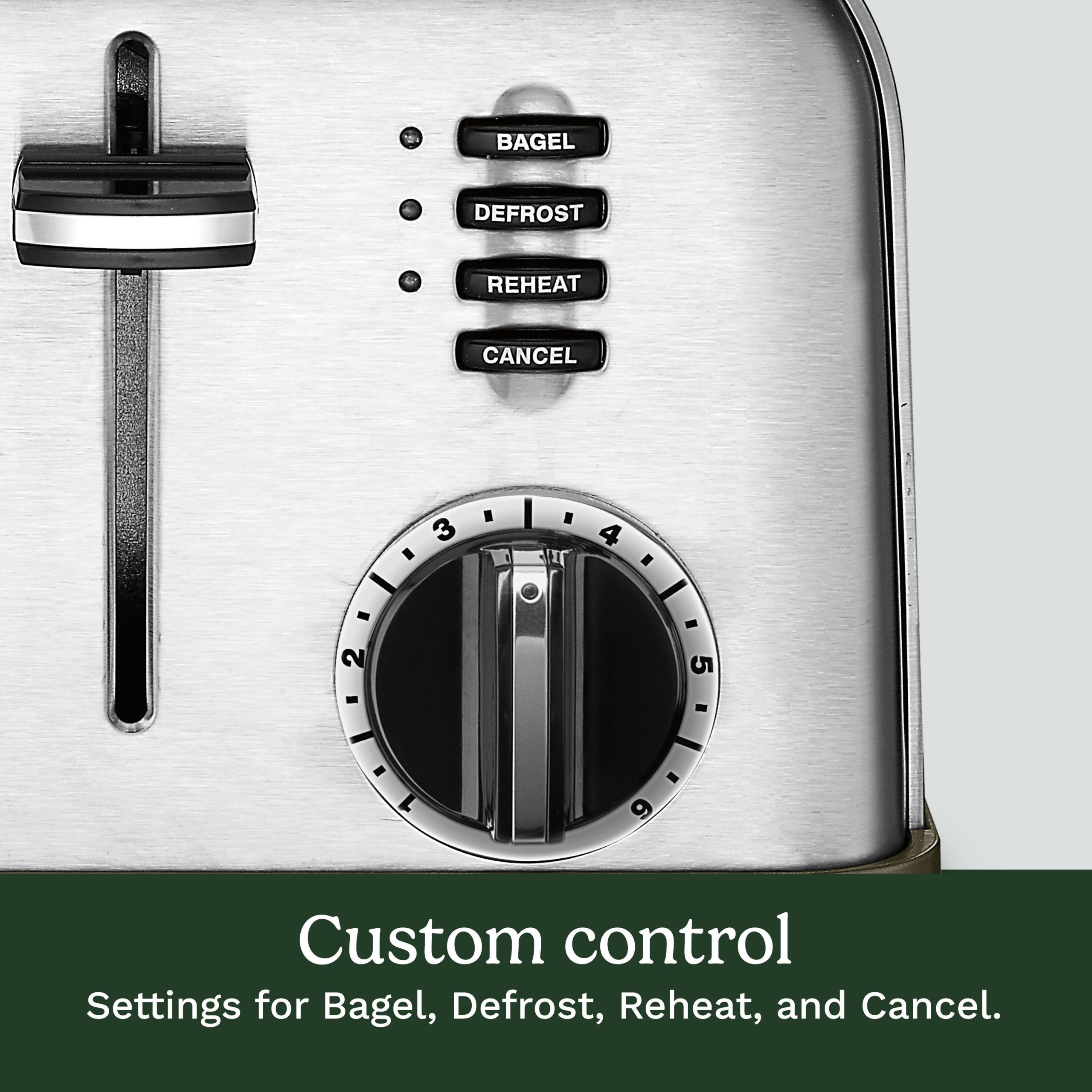 4 Slice Metal Classic Toaster - Image 3