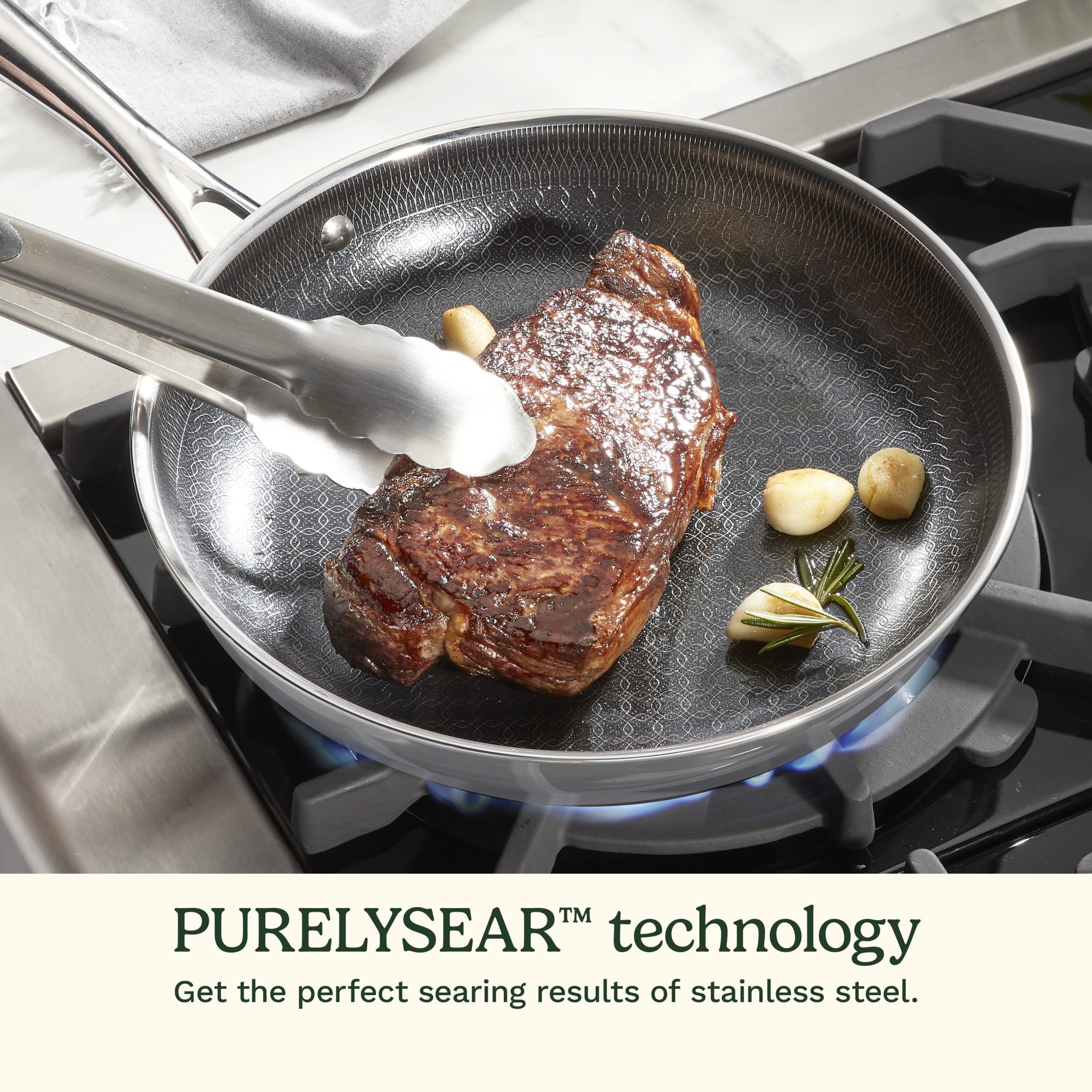 FusionElite+™ Hybrid Tri-Ply Stainless Steel 6-Pc Skillet Set - Image 3