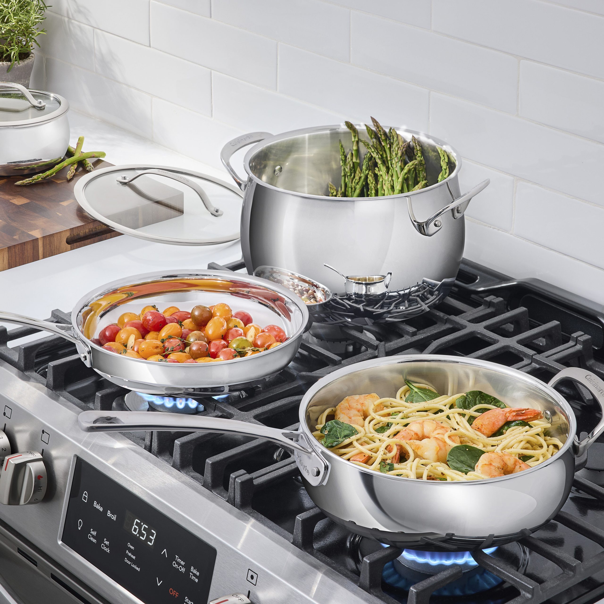 12-Pc PureClad™ Triple-Ply Stainless Steel Cookware Set - Image 3