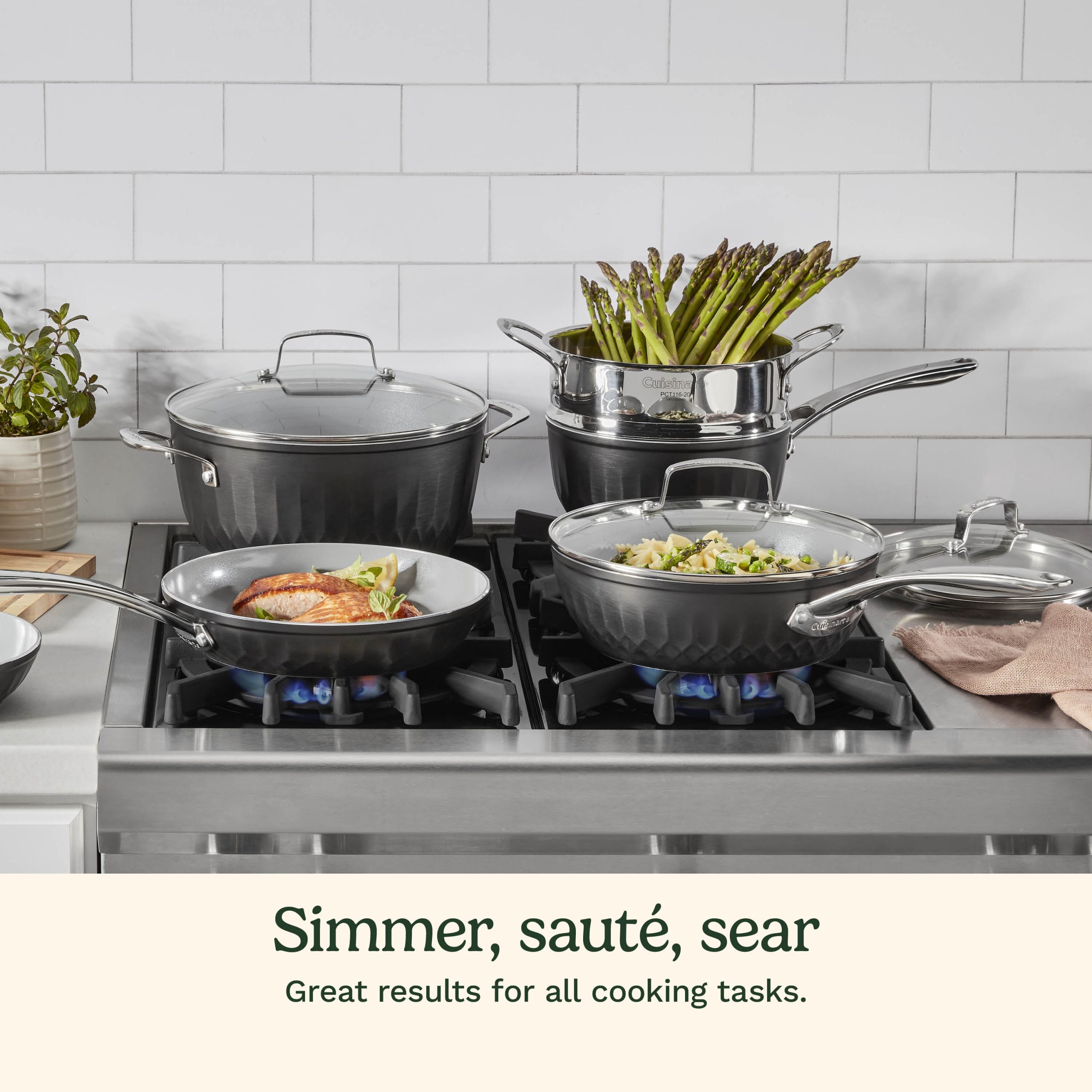11-Pc Color Impressions Ceramic Nonstick Set - Image 4