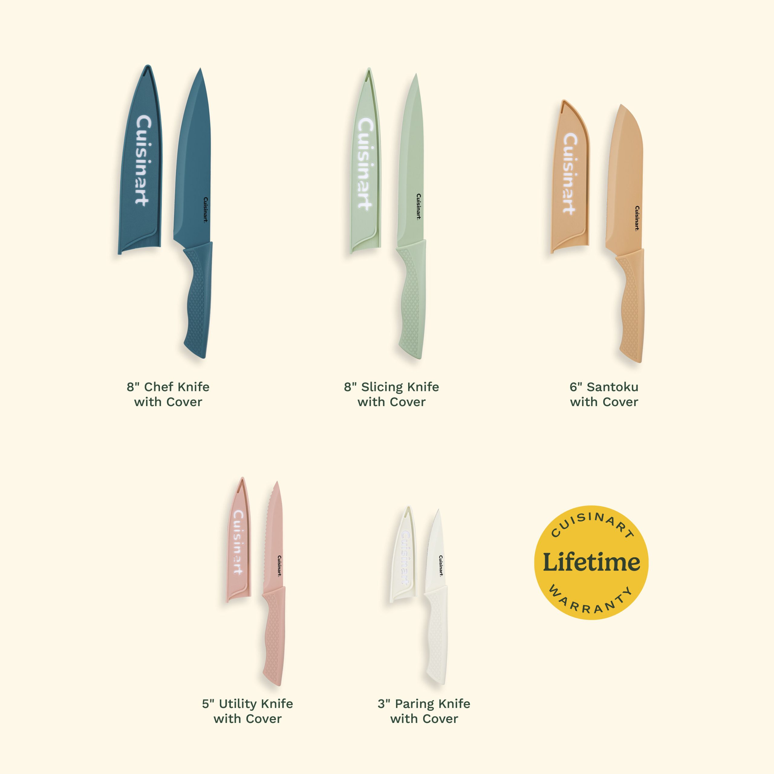 Advantage® 12-Piece Ceramic-Coated Knife Set - Image 5