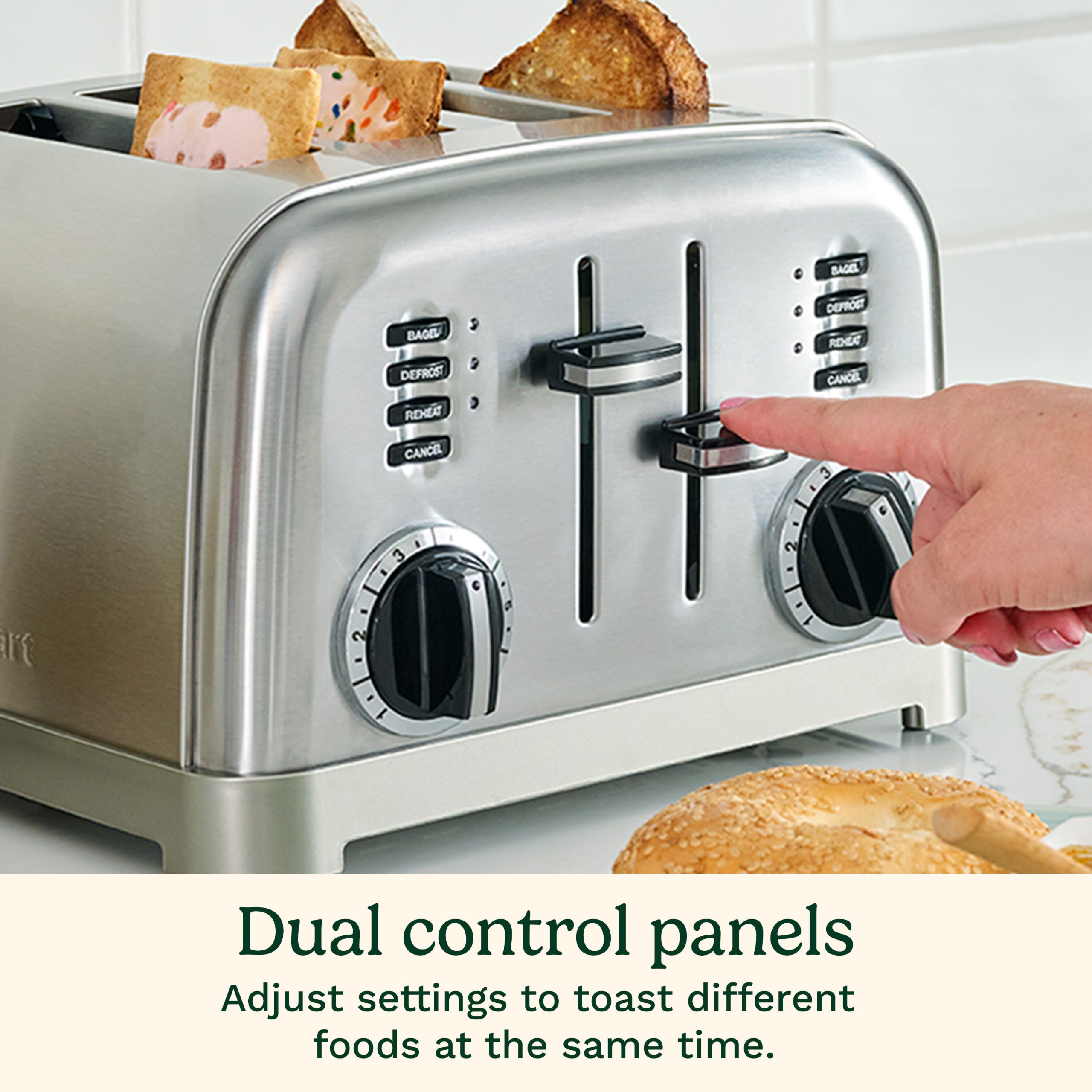 4 Slice Metal Classic Toaster - Image 5