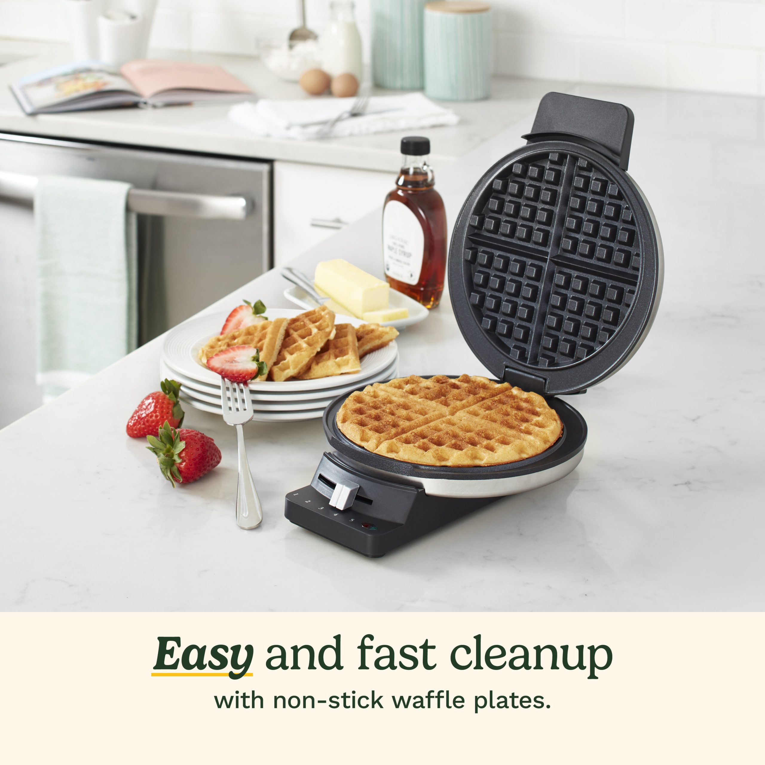 Round Classic Waffle Maker - Image 5