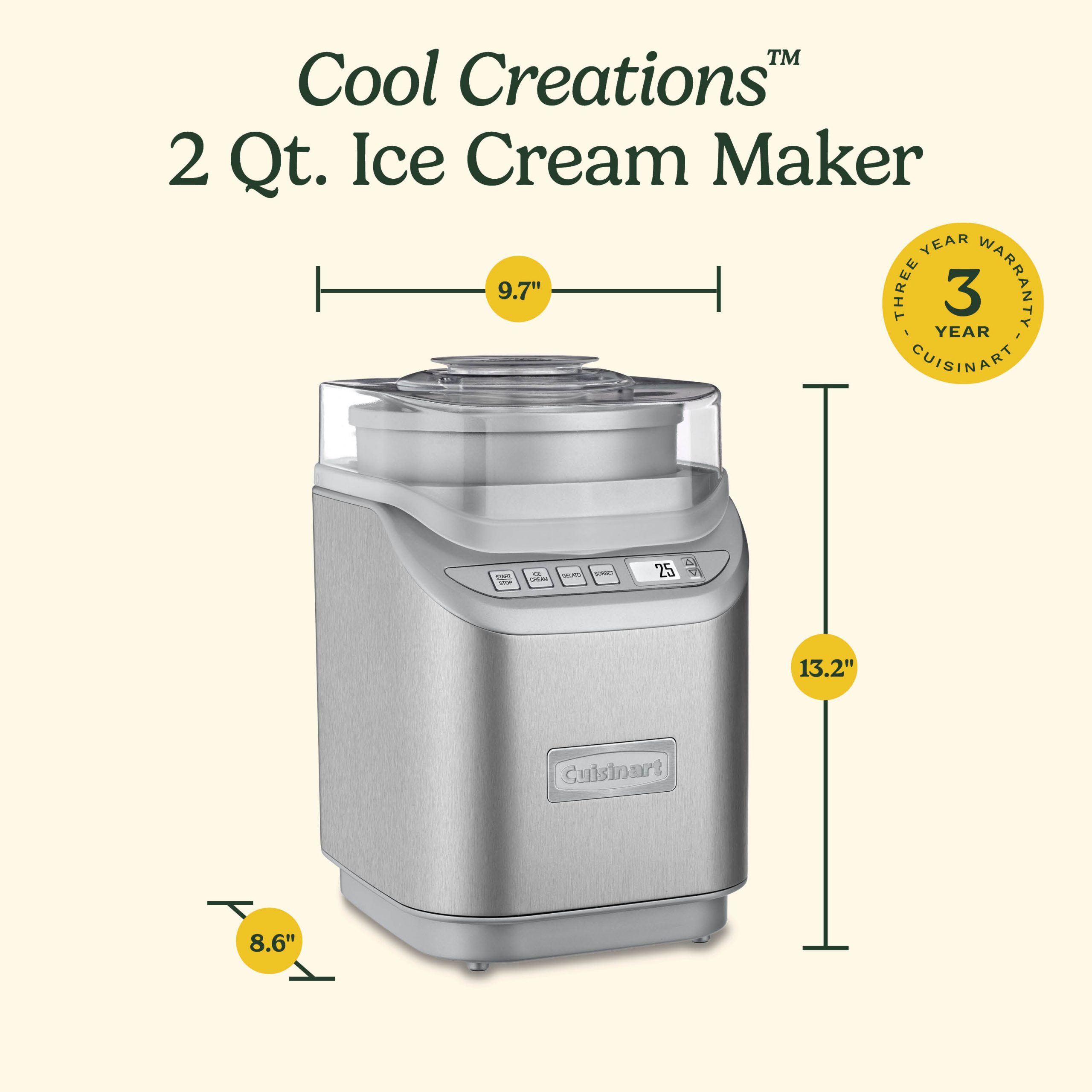 Cool Creations 2 Quart Ice Cream Maker - Image 6