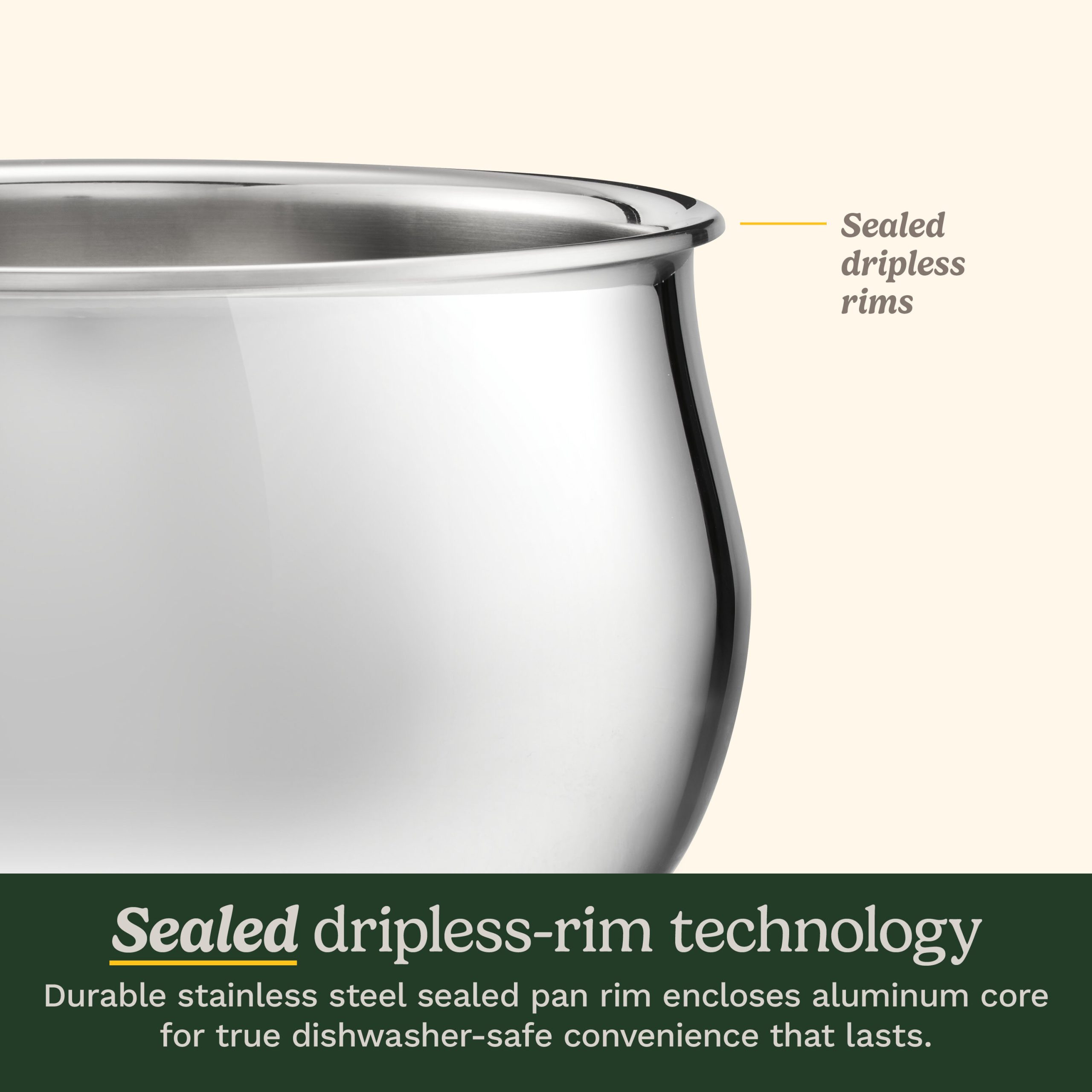 12-Pc PureClad™ Triple-Ply Stainless Steel Cookware Set - Image 6