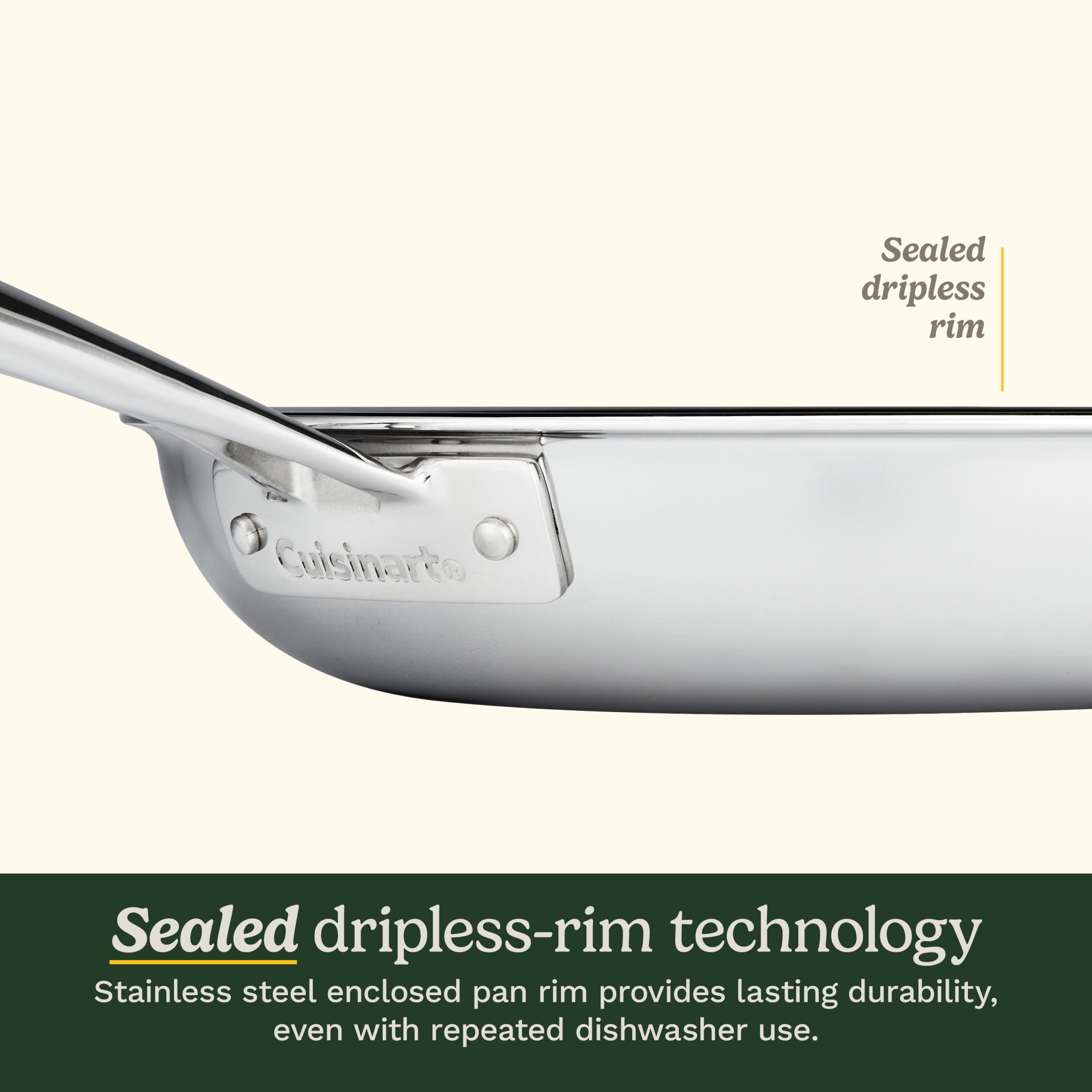 FusionElite+™ Hybrid Tri-Ply Stainless Steel 8" Skillet - Image 7