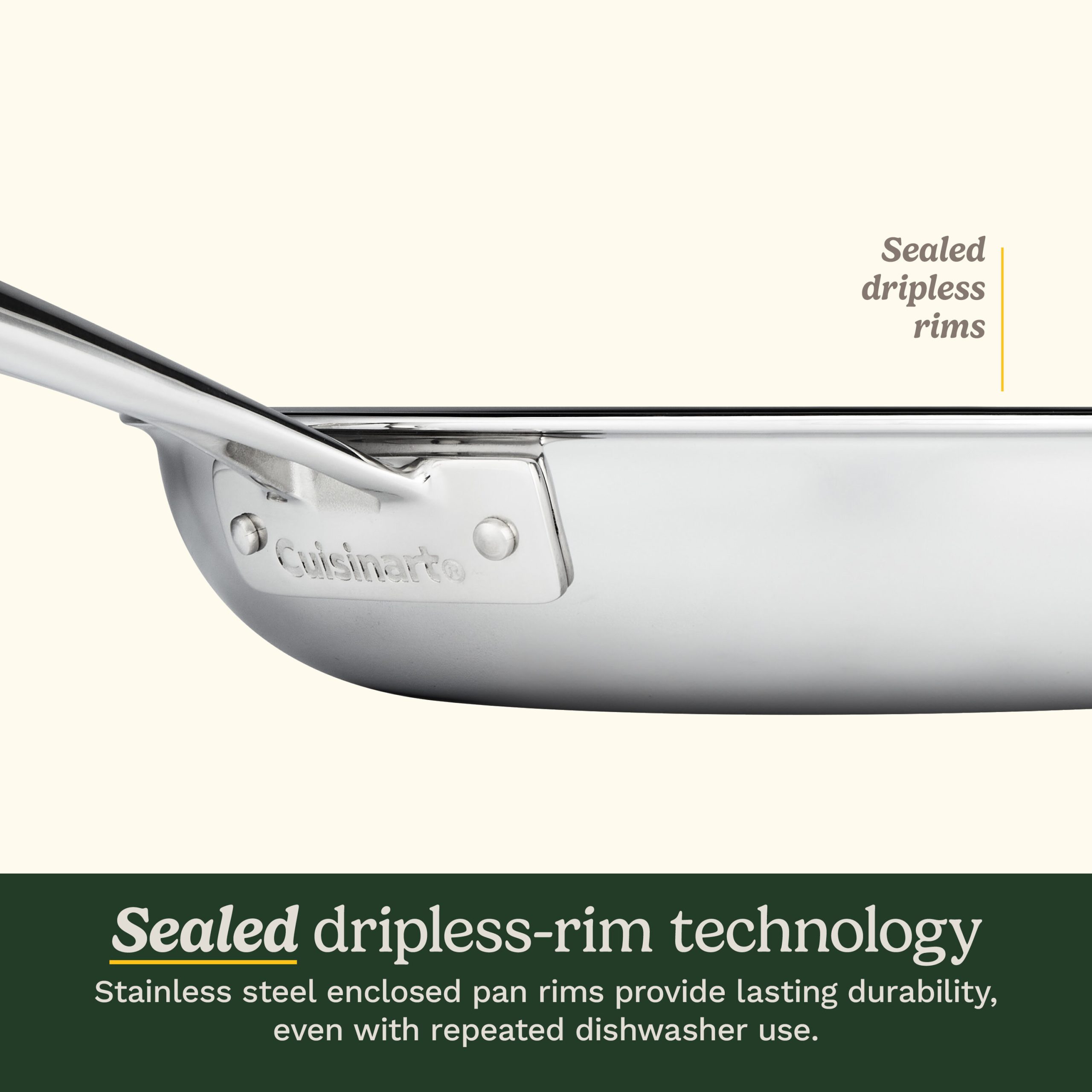 FusionElite+™ Hybrid Tri-Ply Stainless Steel 6-Pc Skillet Set - Image 7