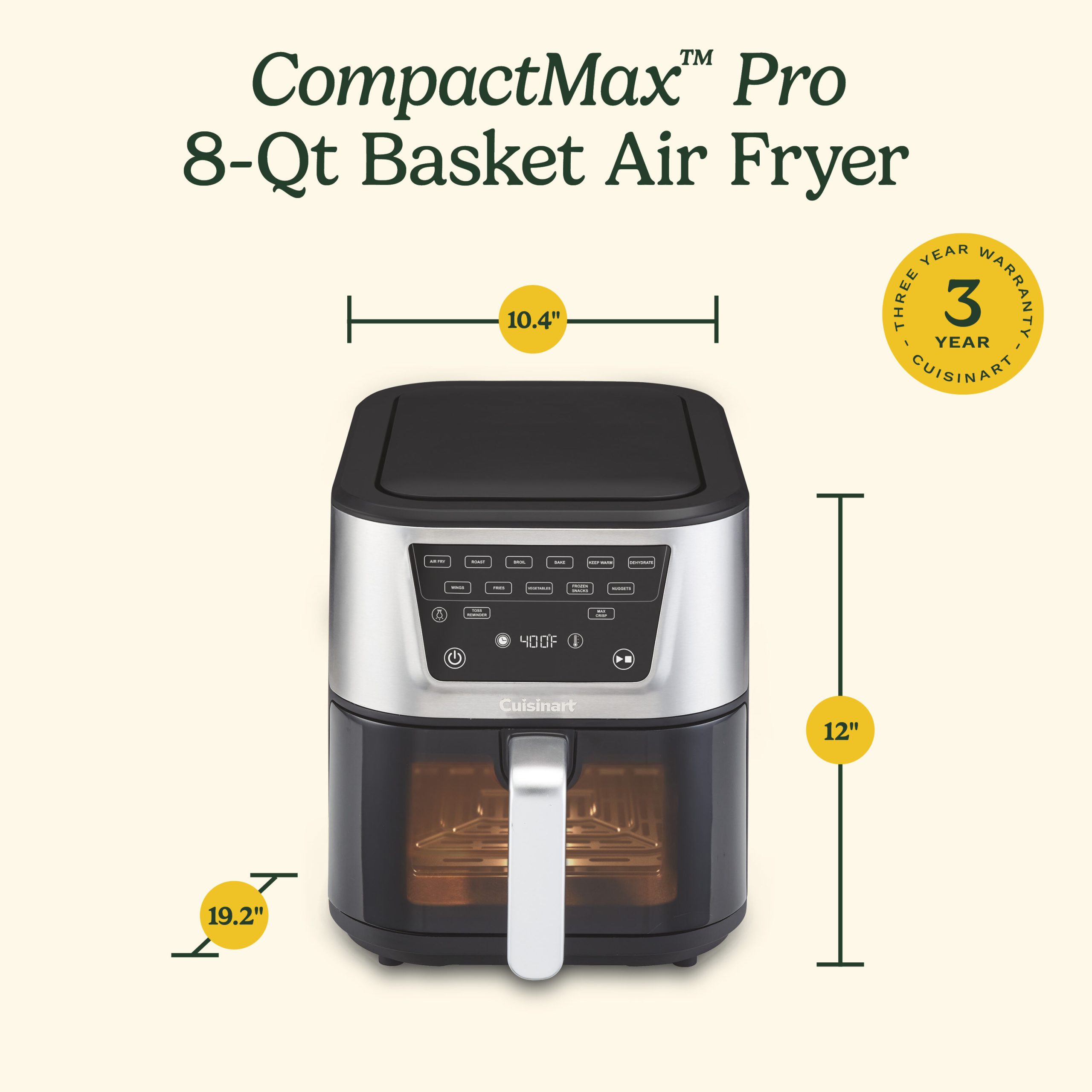 CompactMax™ 8-Qt Air Fryer Pro - Image 8