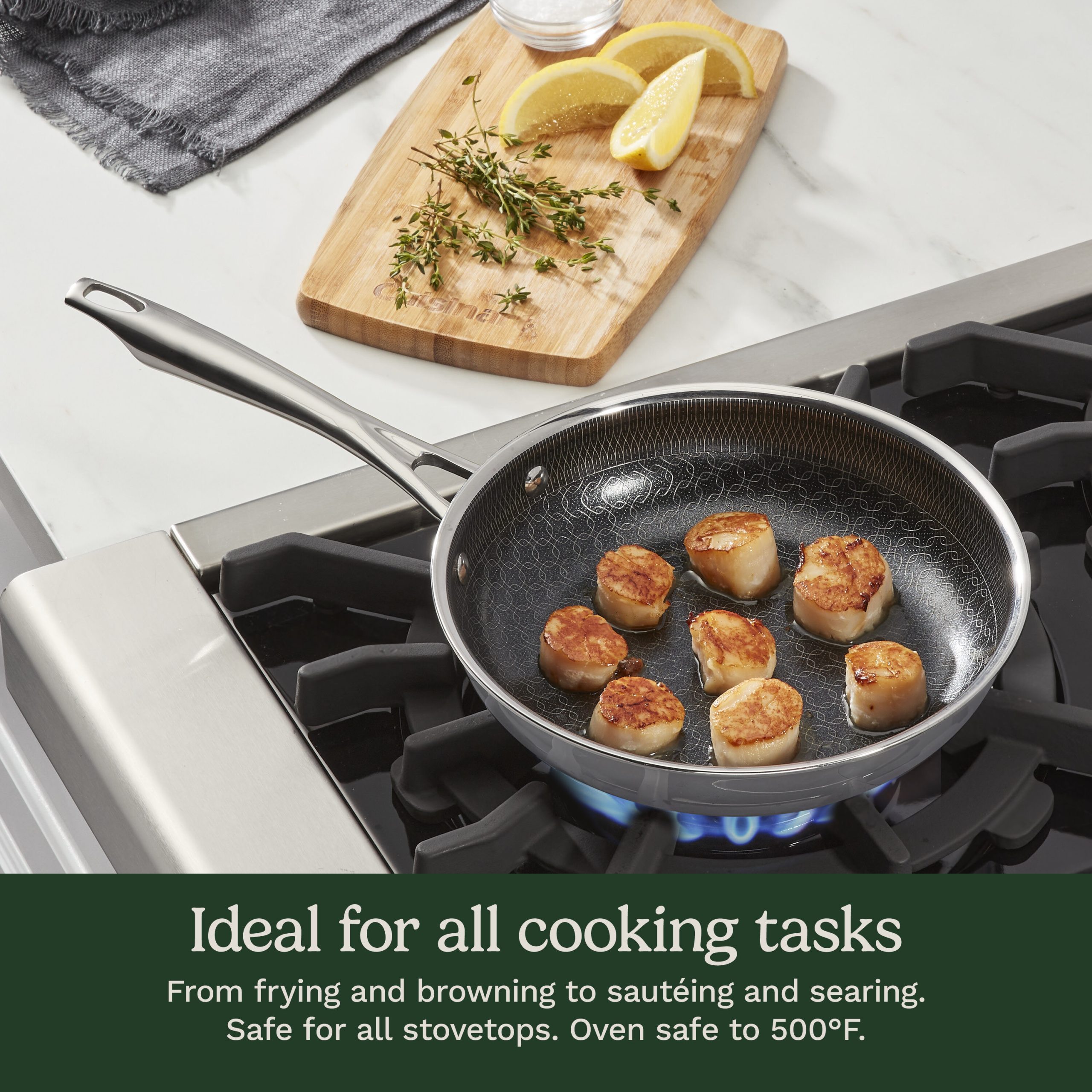 FusionElite+™ Hybrid Tri-Ply Stainless Steel 8" Skillet - Image 8