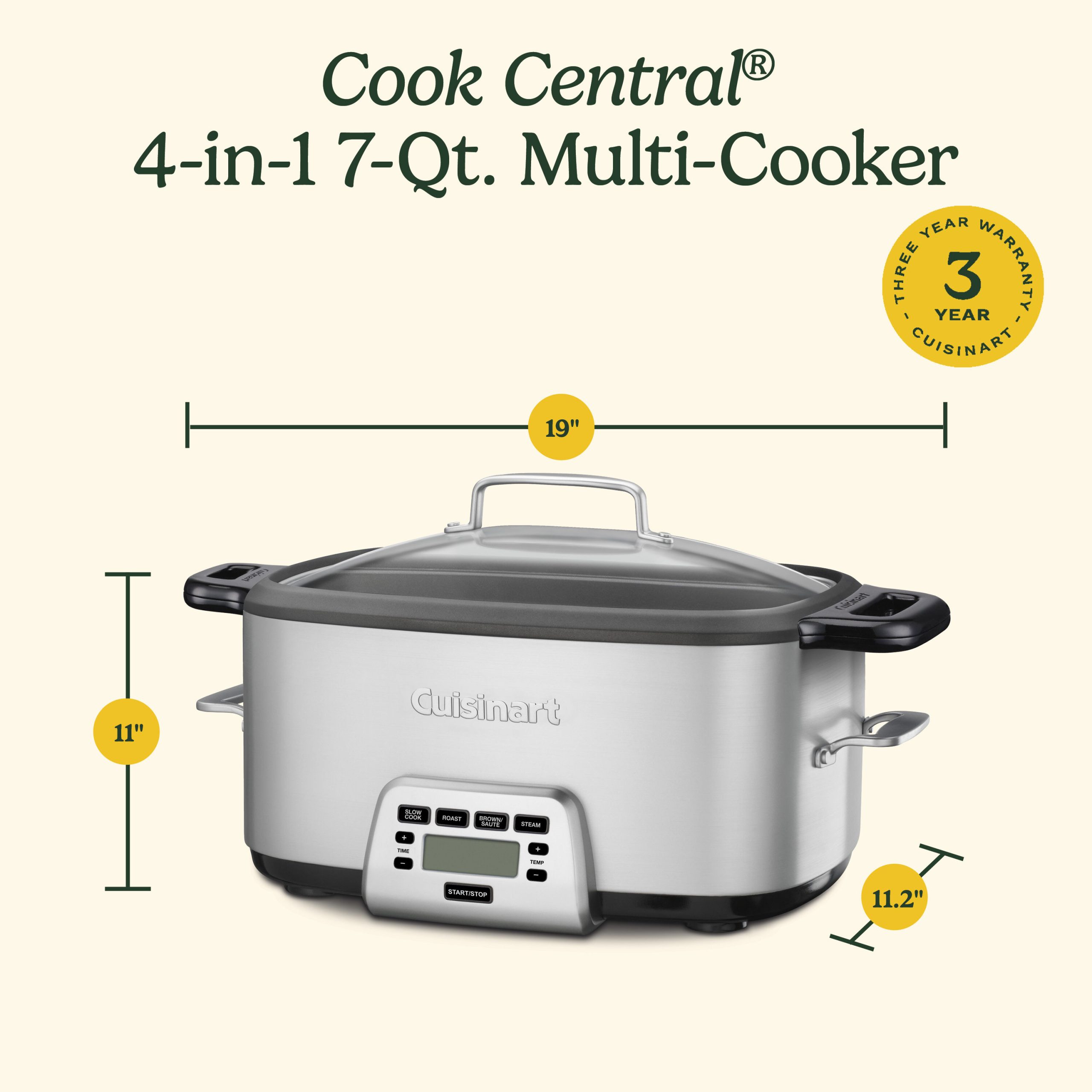 Discontinued Cook Central® 4-in-1 7QT Multicooker - Image 7