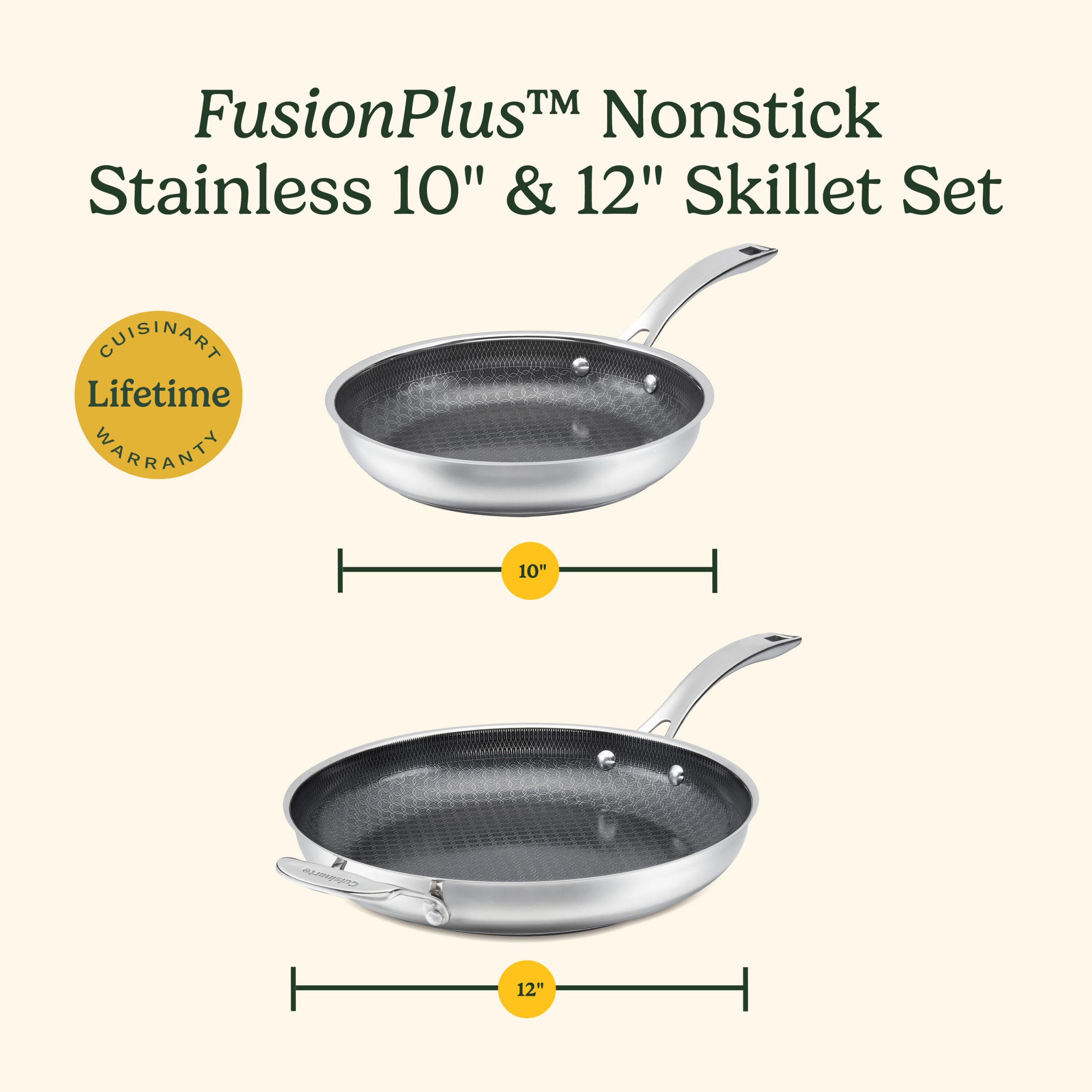 FusionPlus® Hybrid 2-Pk Skillets (10" & 12") - Image 9