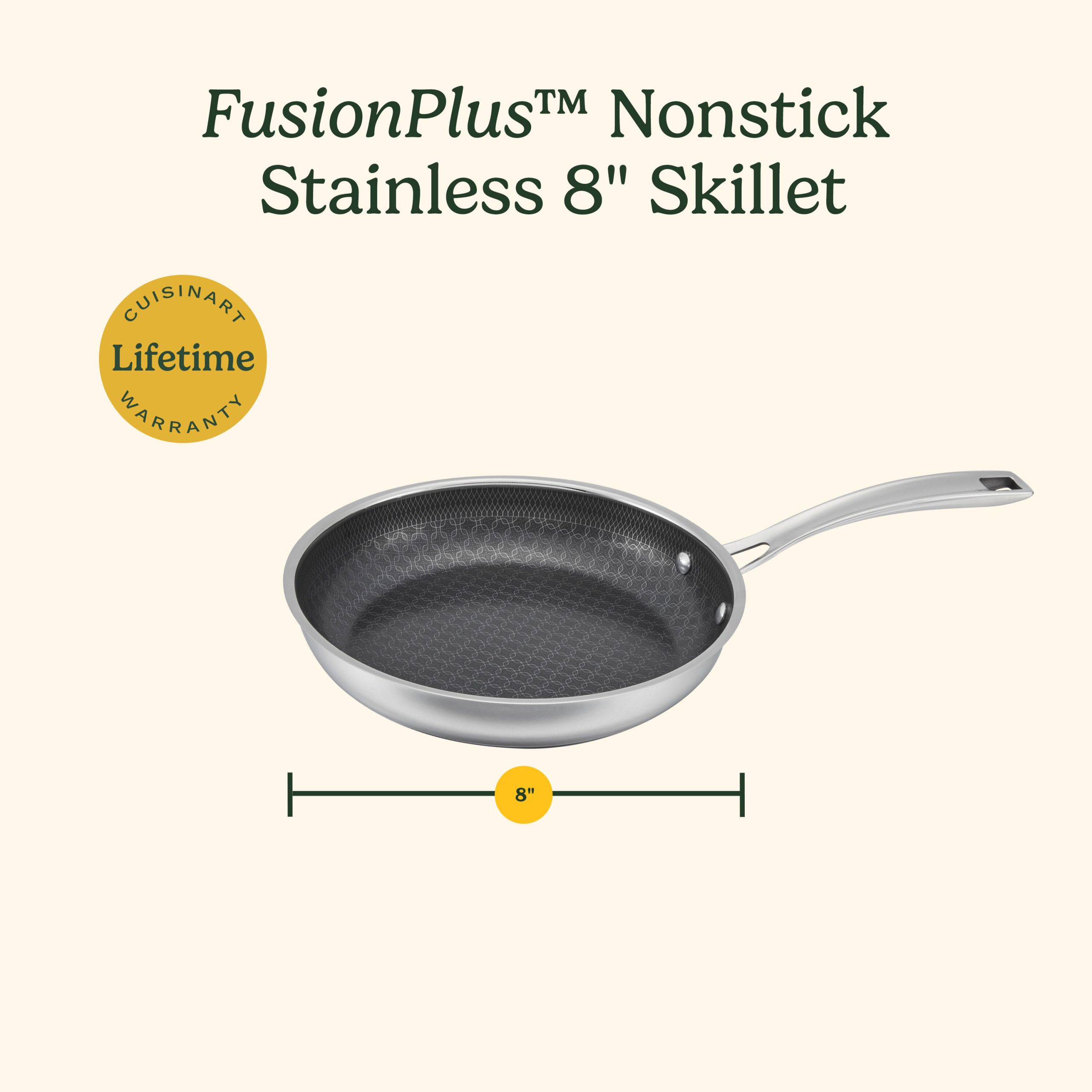 FusionPlus® Hybrid Stainless Steel 8" Skillet - Image 9