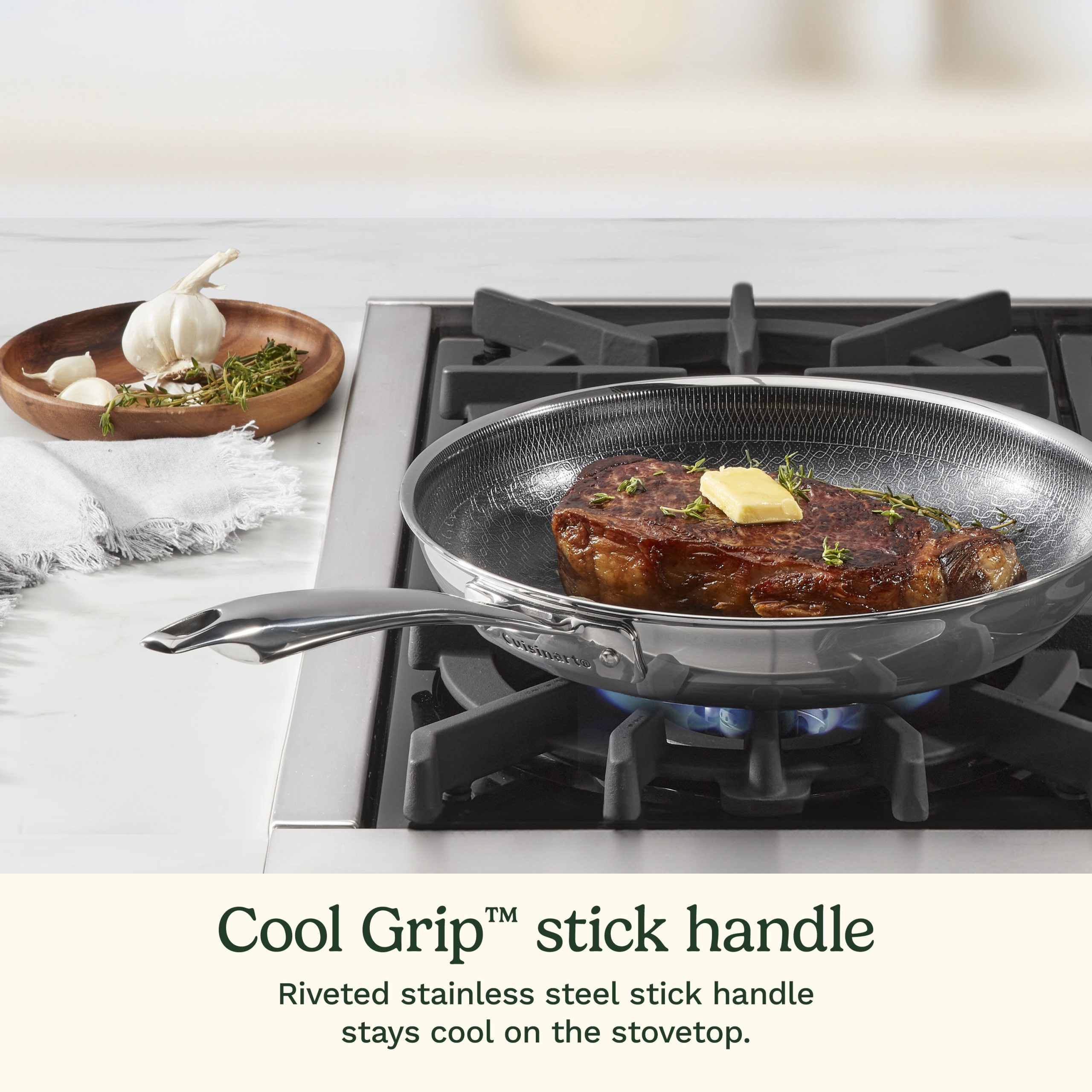 FusionElite+™ Hybrid Tri-Ply Stainless Steel 10" Skillet - Image 9