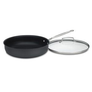 Chef's Classic™ Nonstick Hard Anodized 12" Deep Frying Pan with Cover