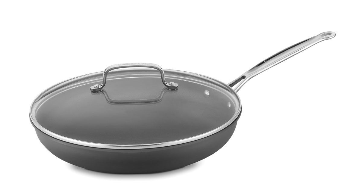 Chef’s Classic ™ Nonstick Hard Anodized 12” Skillet with Glass Cover - Image 2