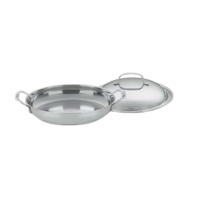 Chef's Classic™ Stainless 12" Everyday Pan with Medium Dome Cover