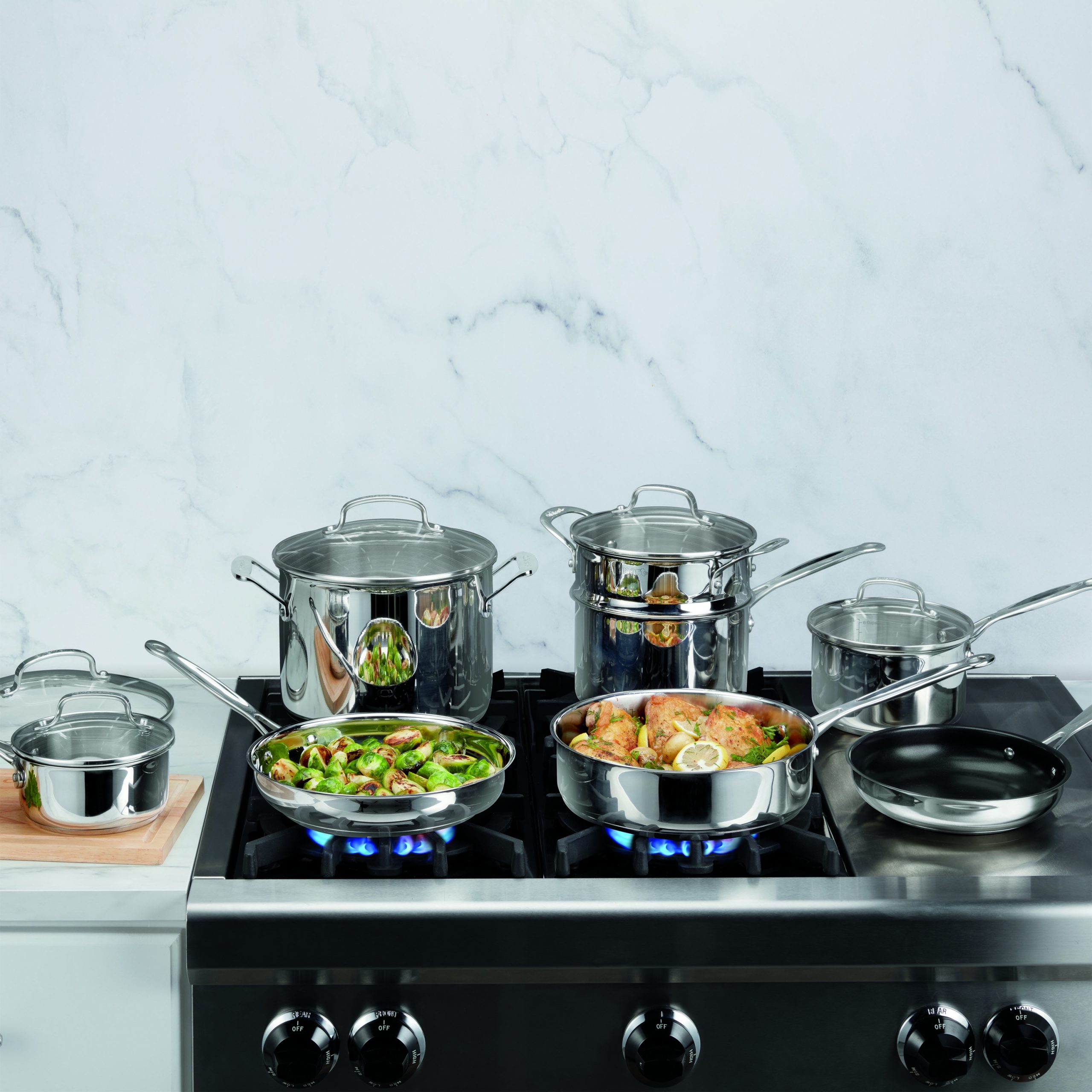 Chef's Classic™ Stainless Cookware 13-Piece Set - Image 3