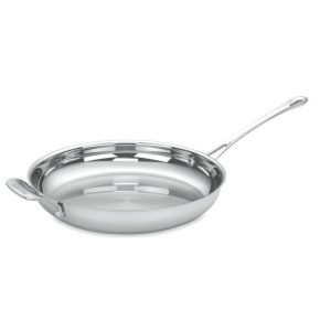 Contour® Stainless 12" Skillet with Helper Handle