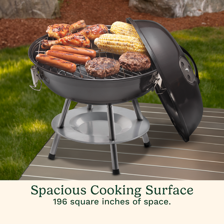 14" Portable Charcoal Grill - Image 3