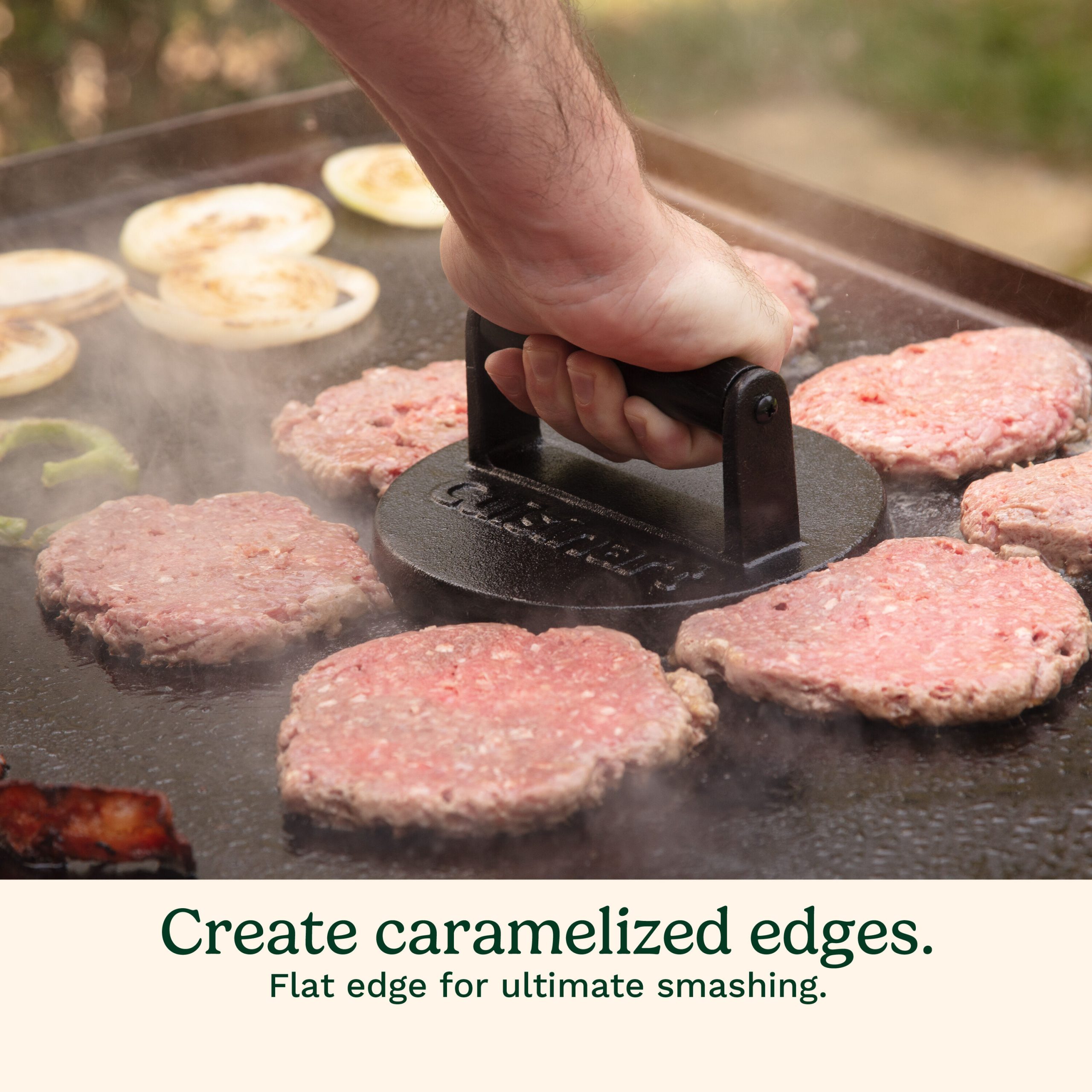 Cast Iron Smashed Burger Press - Image 4