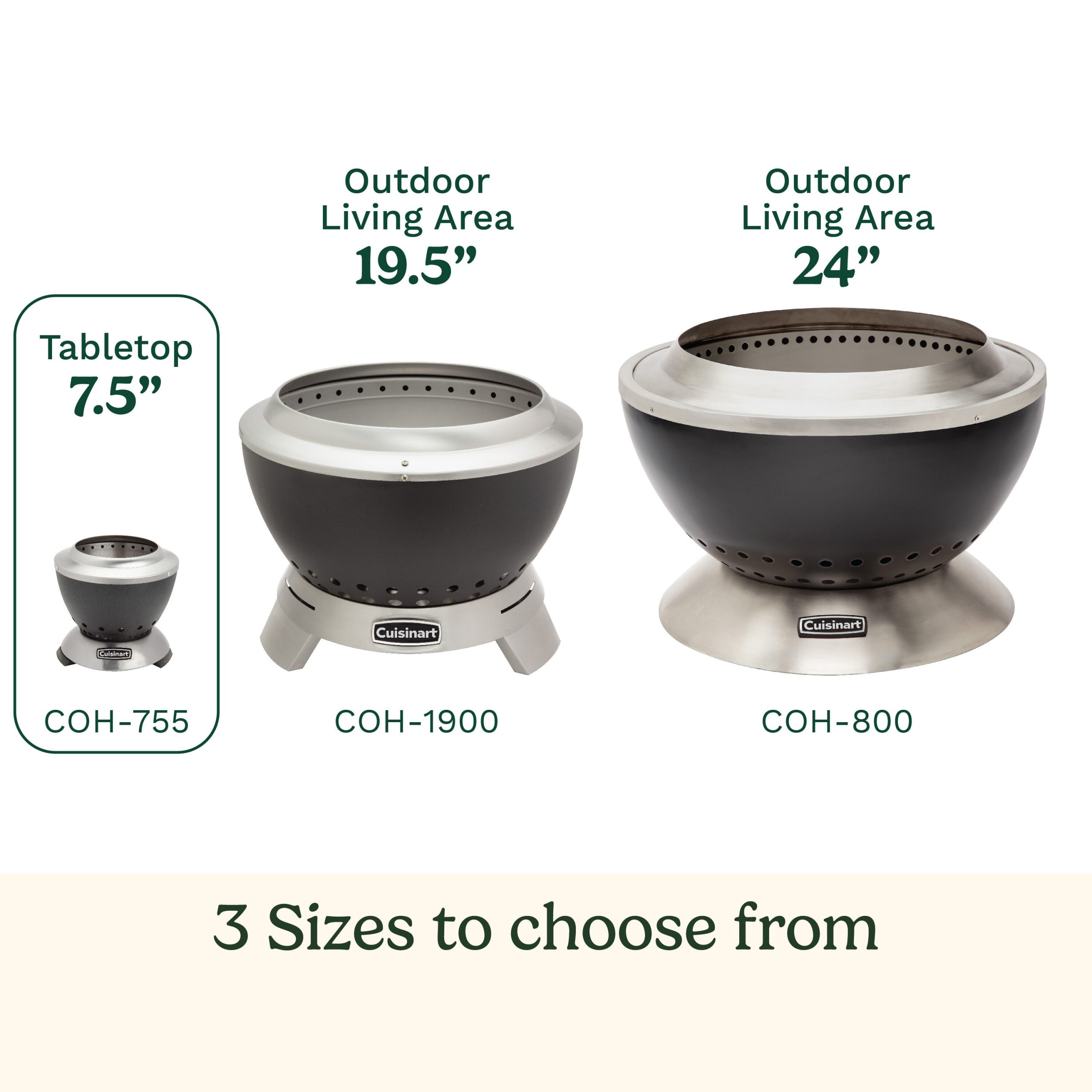 7.5” Cleanburn Smokeless Tabletop Fire Pit - Image 3