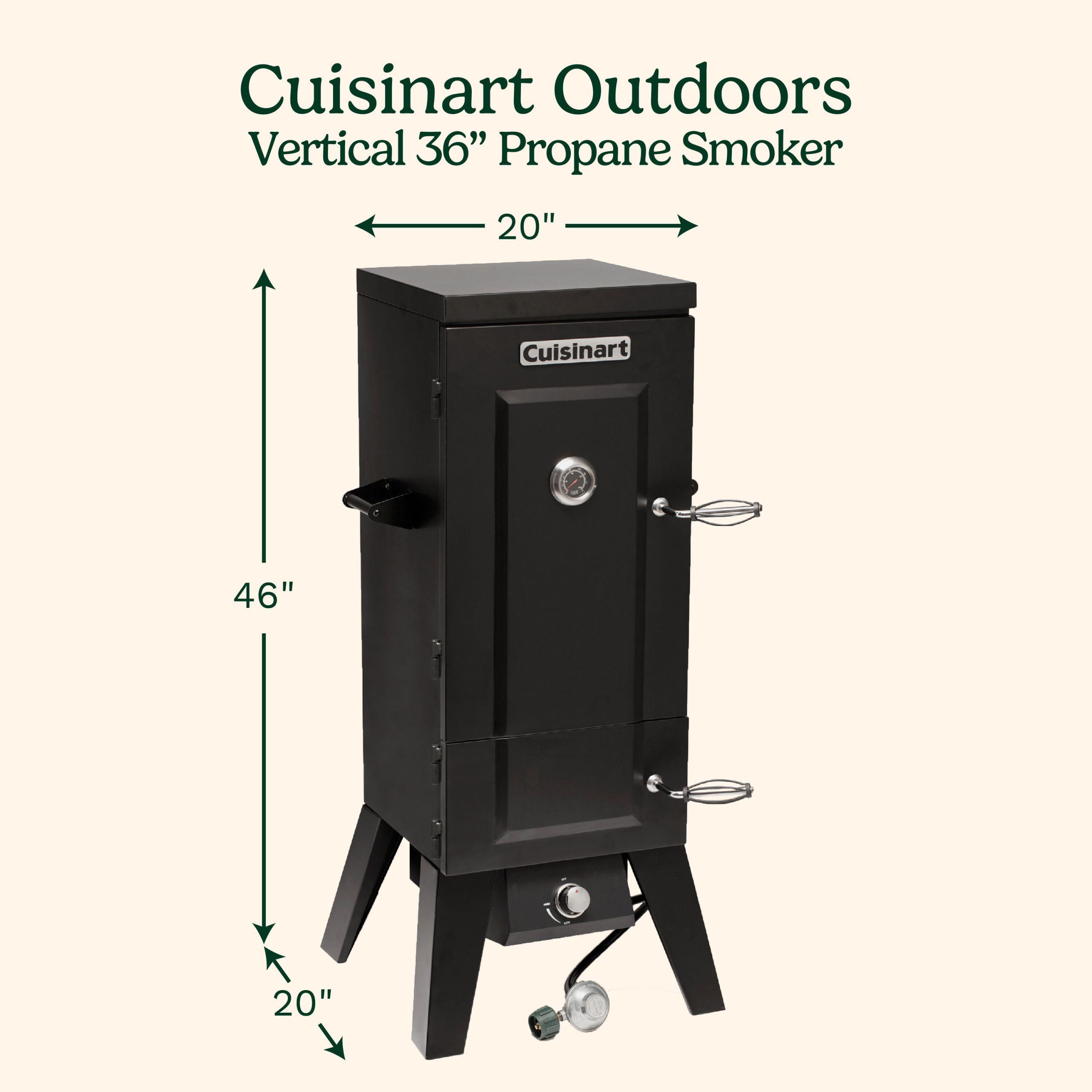 Discontinued Vertical 36" Propane Smoker - Image 2