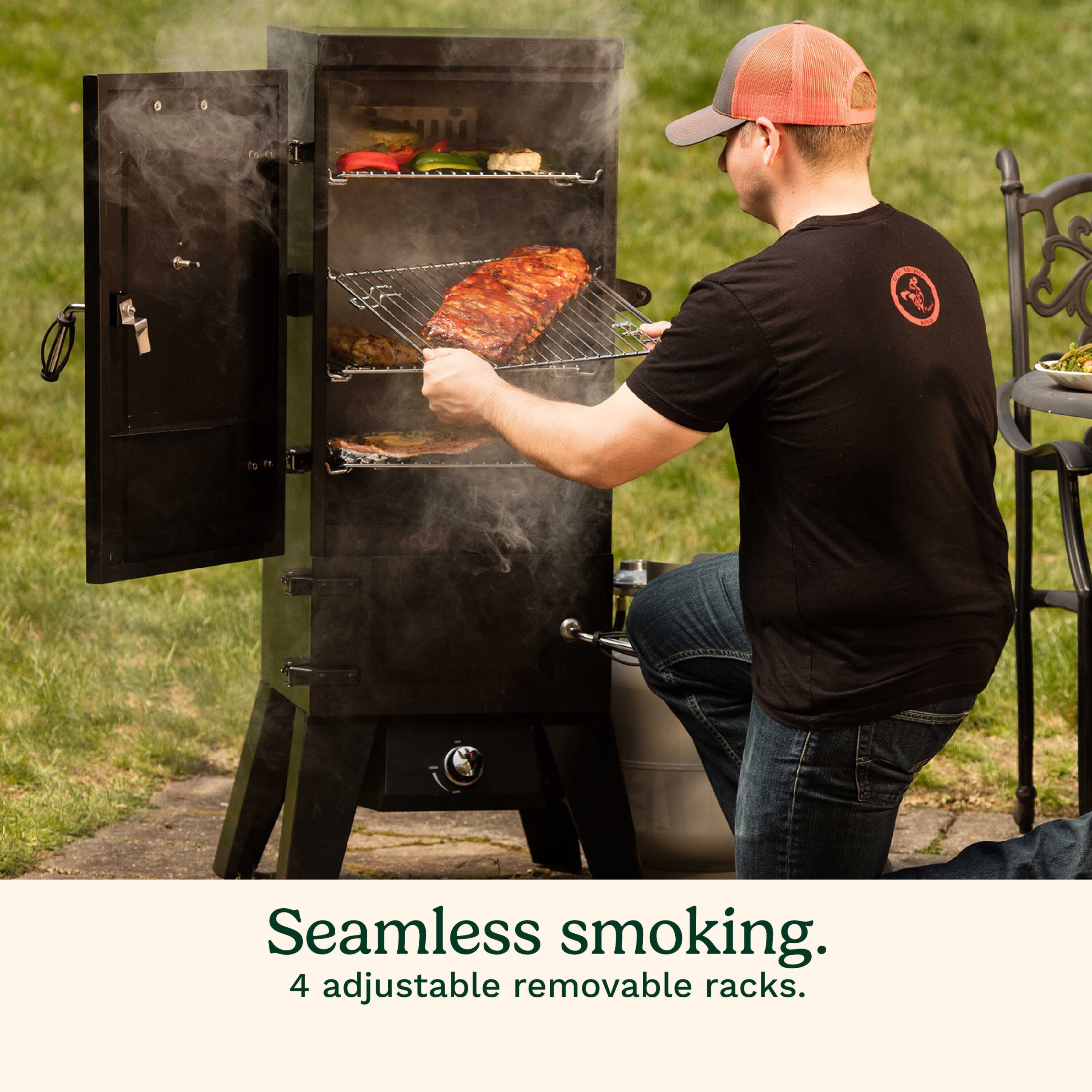 Discontinued Vertical 36" Propane Smoker - Image 3