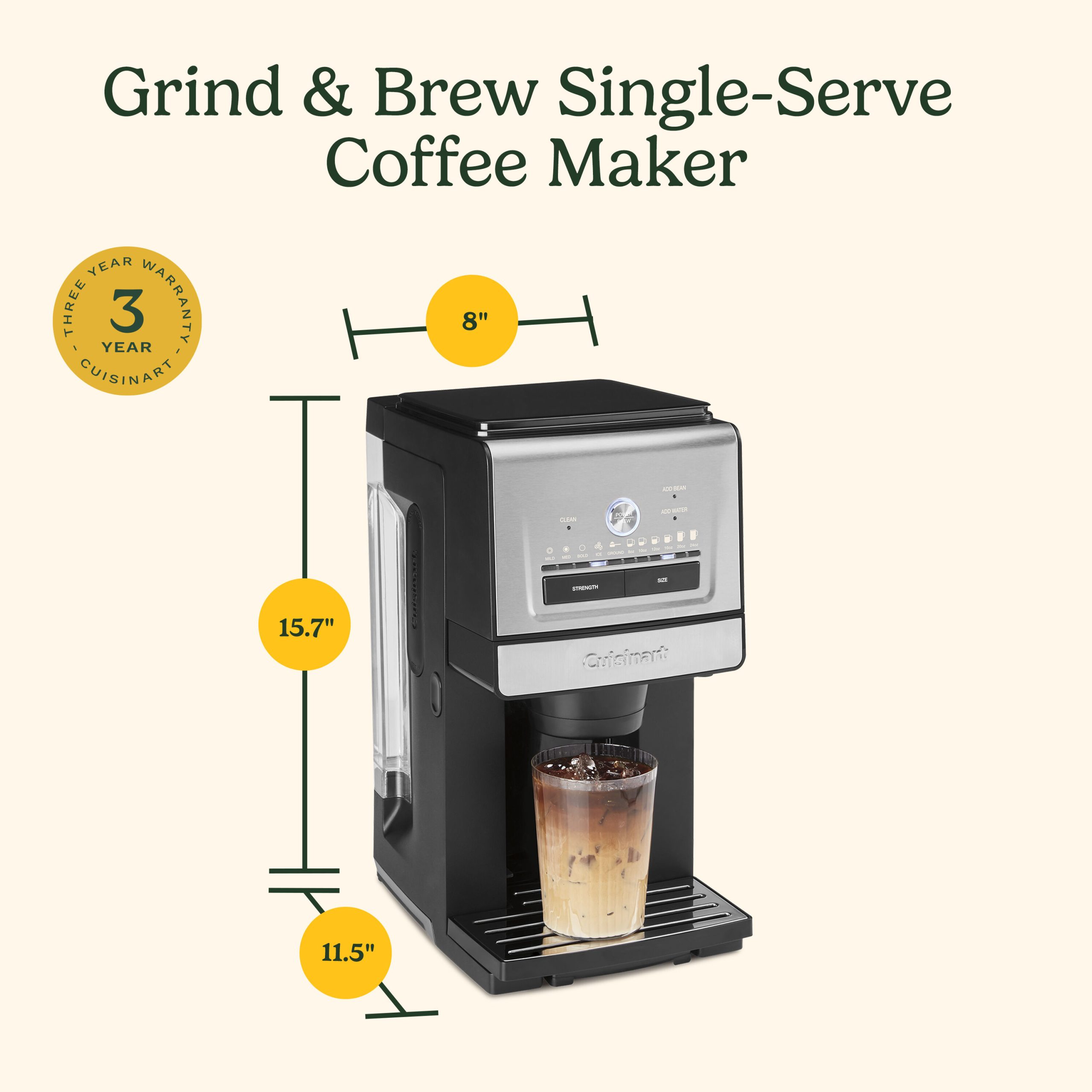 Grind & Brew Single Serve Coffee Maker - Image 9