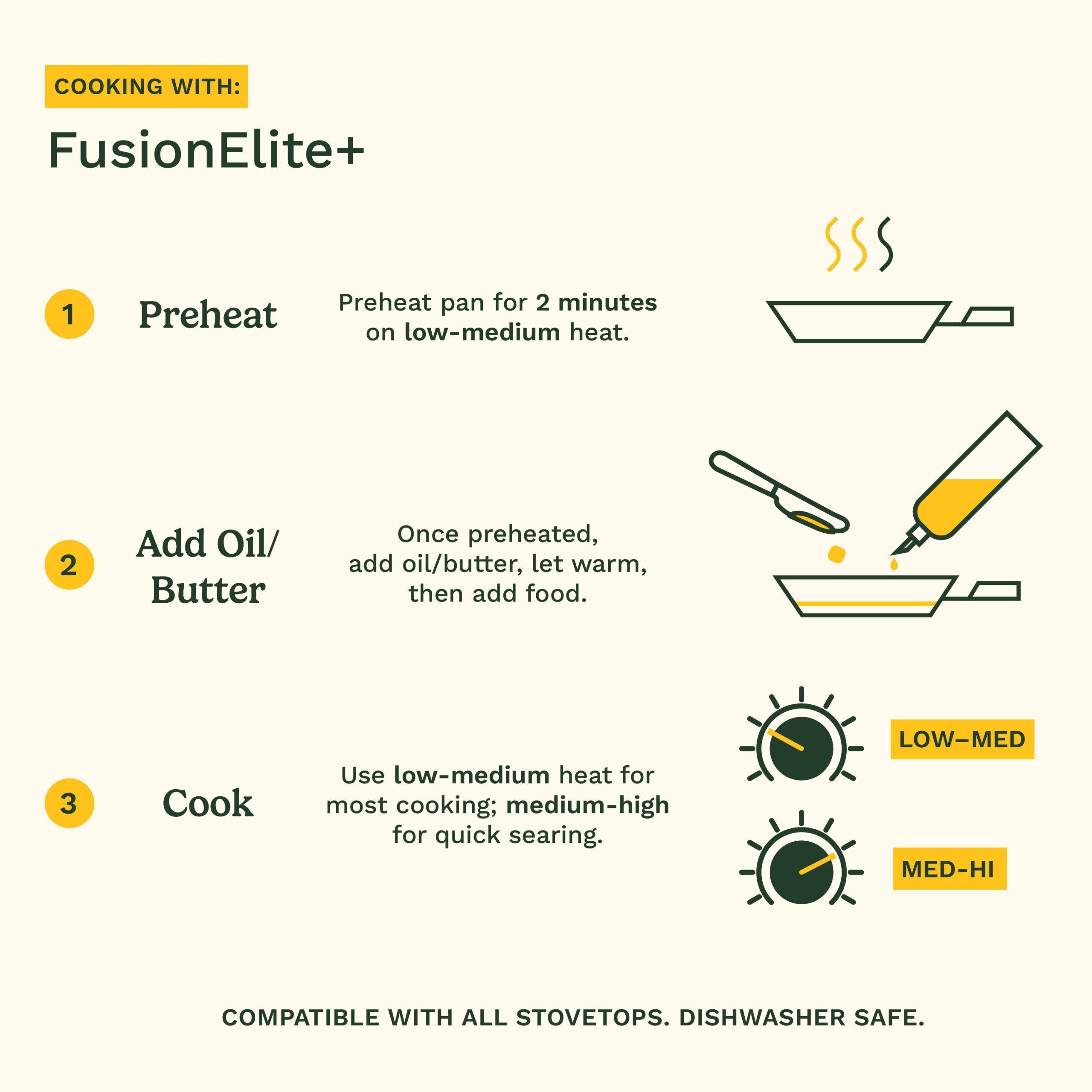 FusionElite+™ Hybrid Tri-Ply Stainless Steel 8" Skillet - Image 11