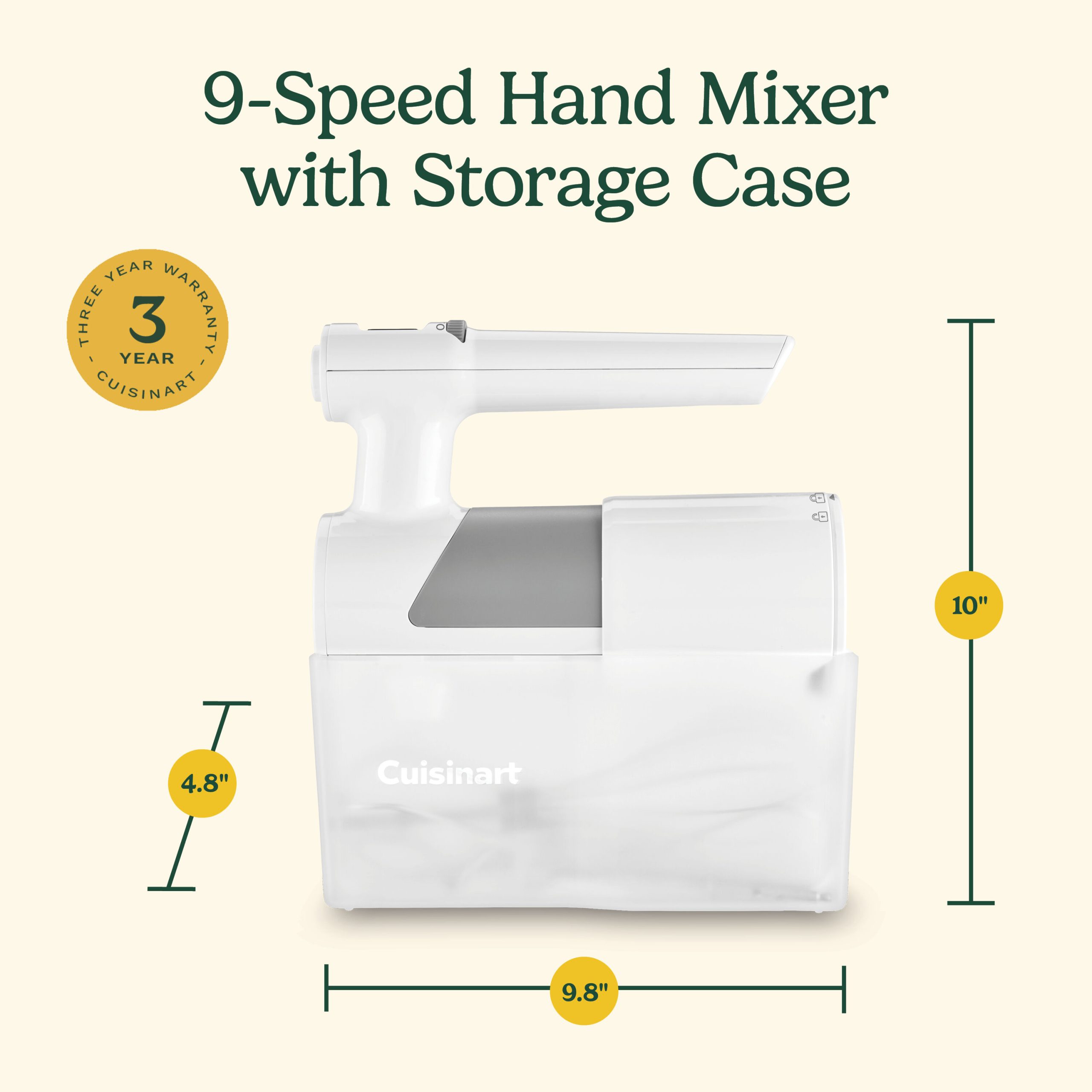 9 Speed Hand Mixer with Storage Case - Image 10