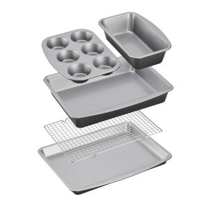5-Piece Stackable Ceramic Nonstick Bakeware