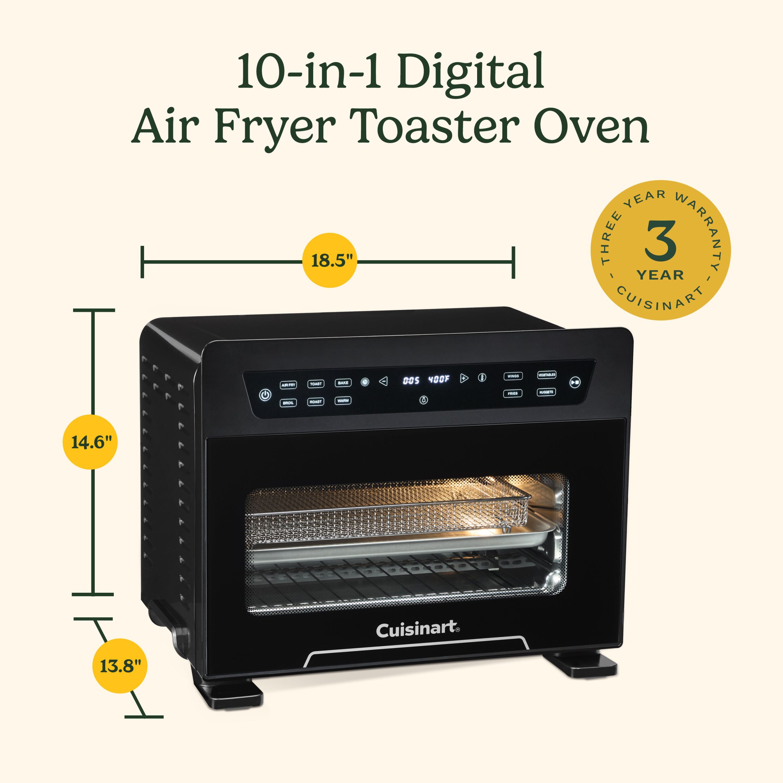 10-in-1 Digital Toaster Oven Air Fryer - Image 9