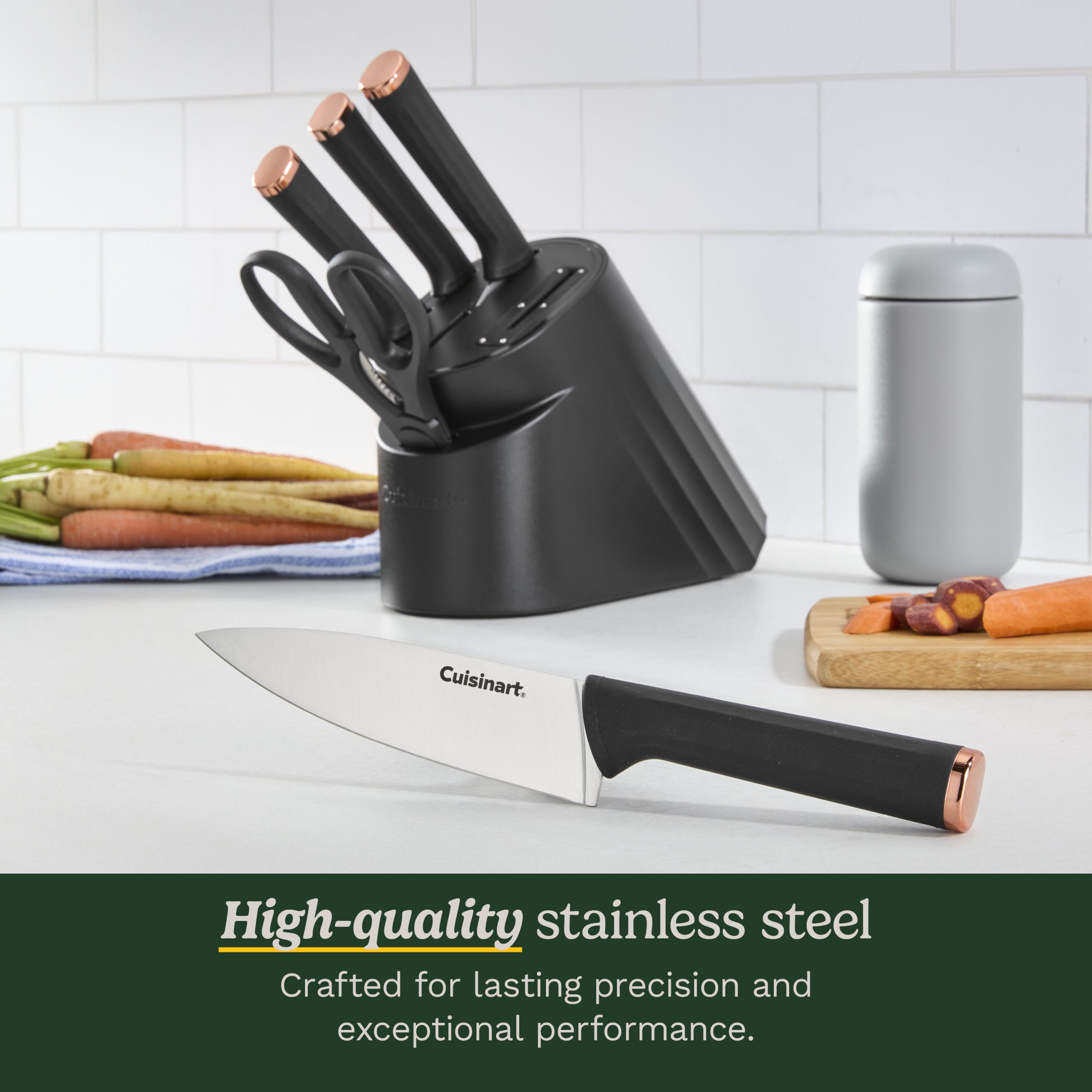 Artisan Elite Stainless Steel Cutlery 6 Piece Knife Block Set - Image 4