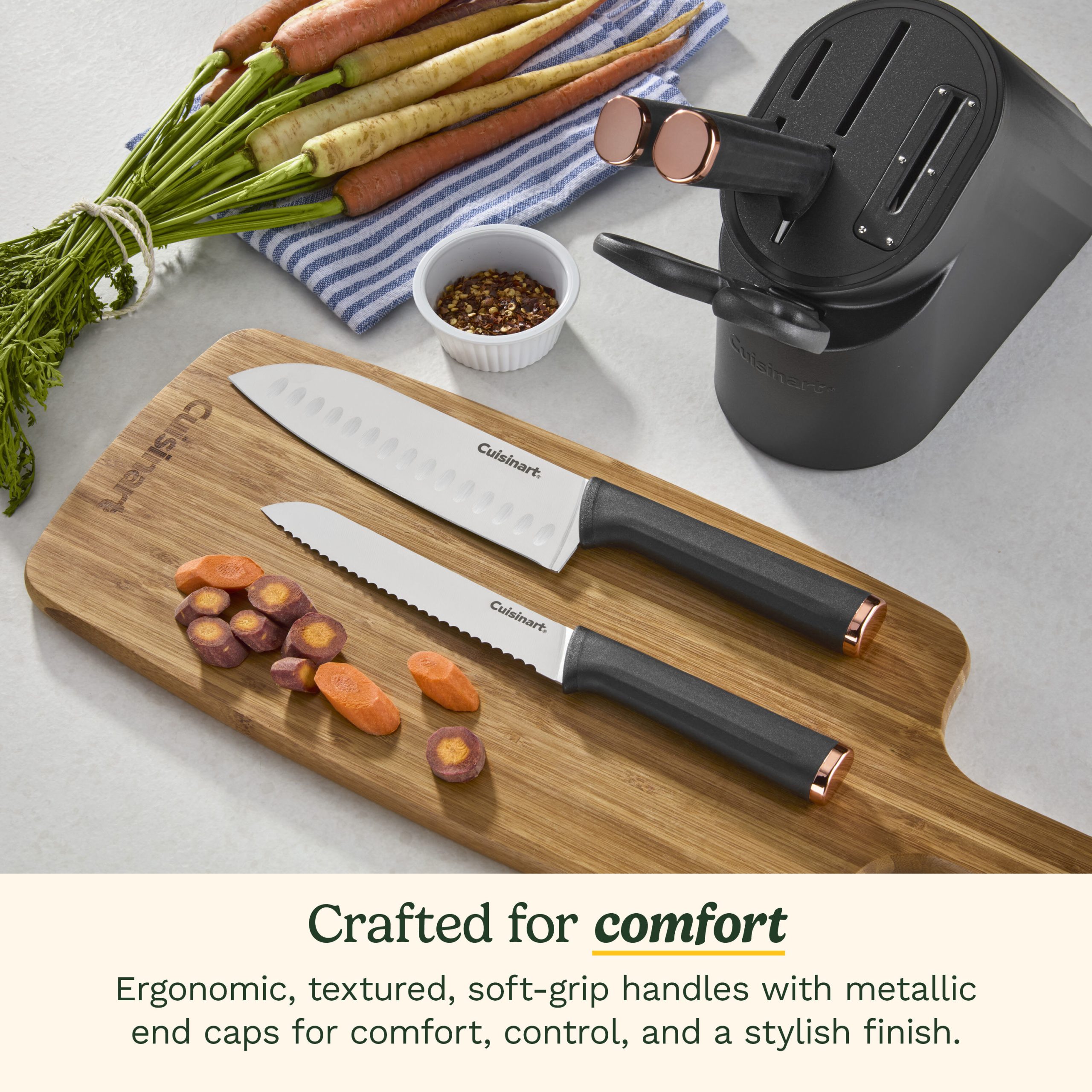 Artisan Elite Stainless Steel Cutlery 6 Piece Knife Block Set - Image 5