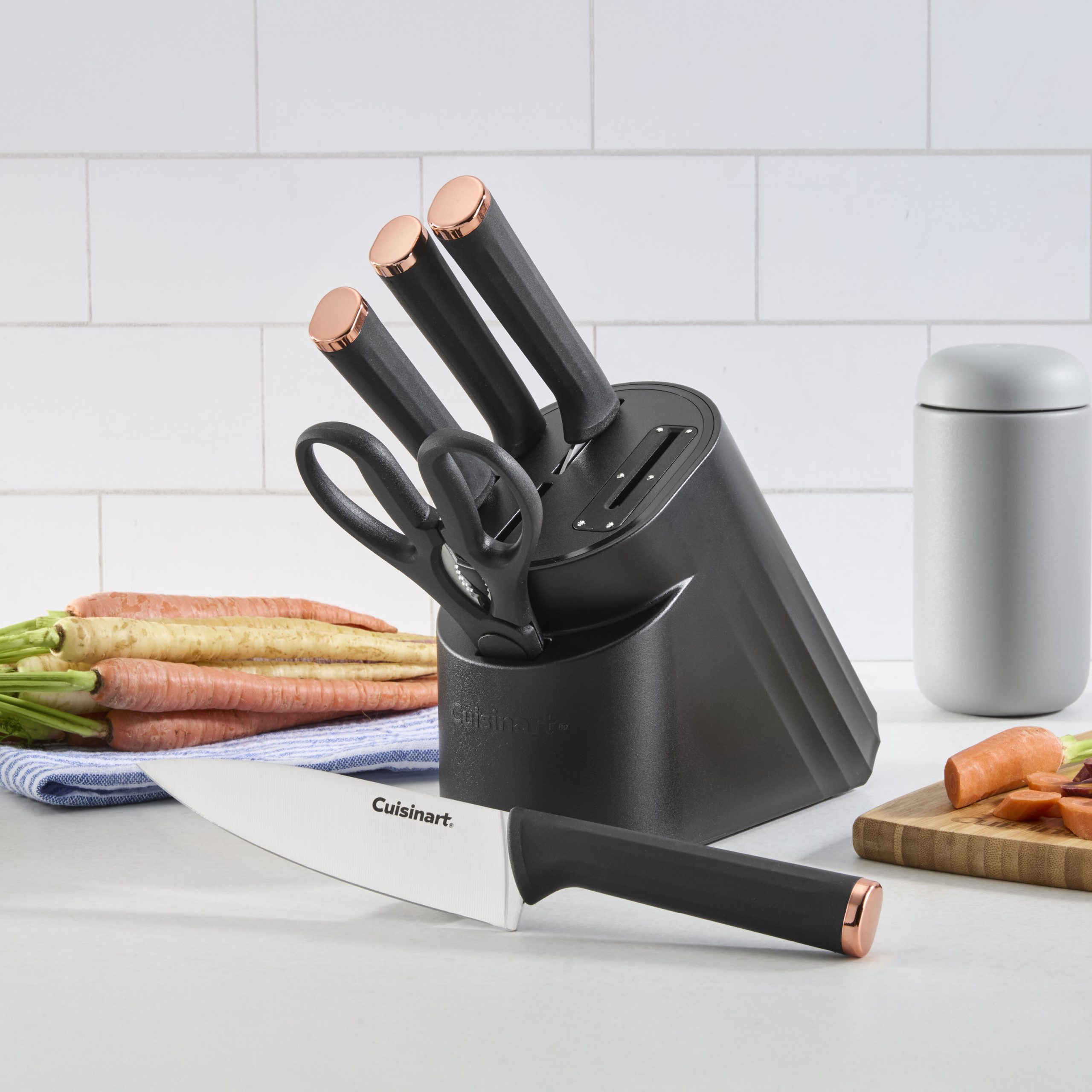 Artisan Elite Stainless Steel Cutlery 6 Piece Knife Block Set - Image 2