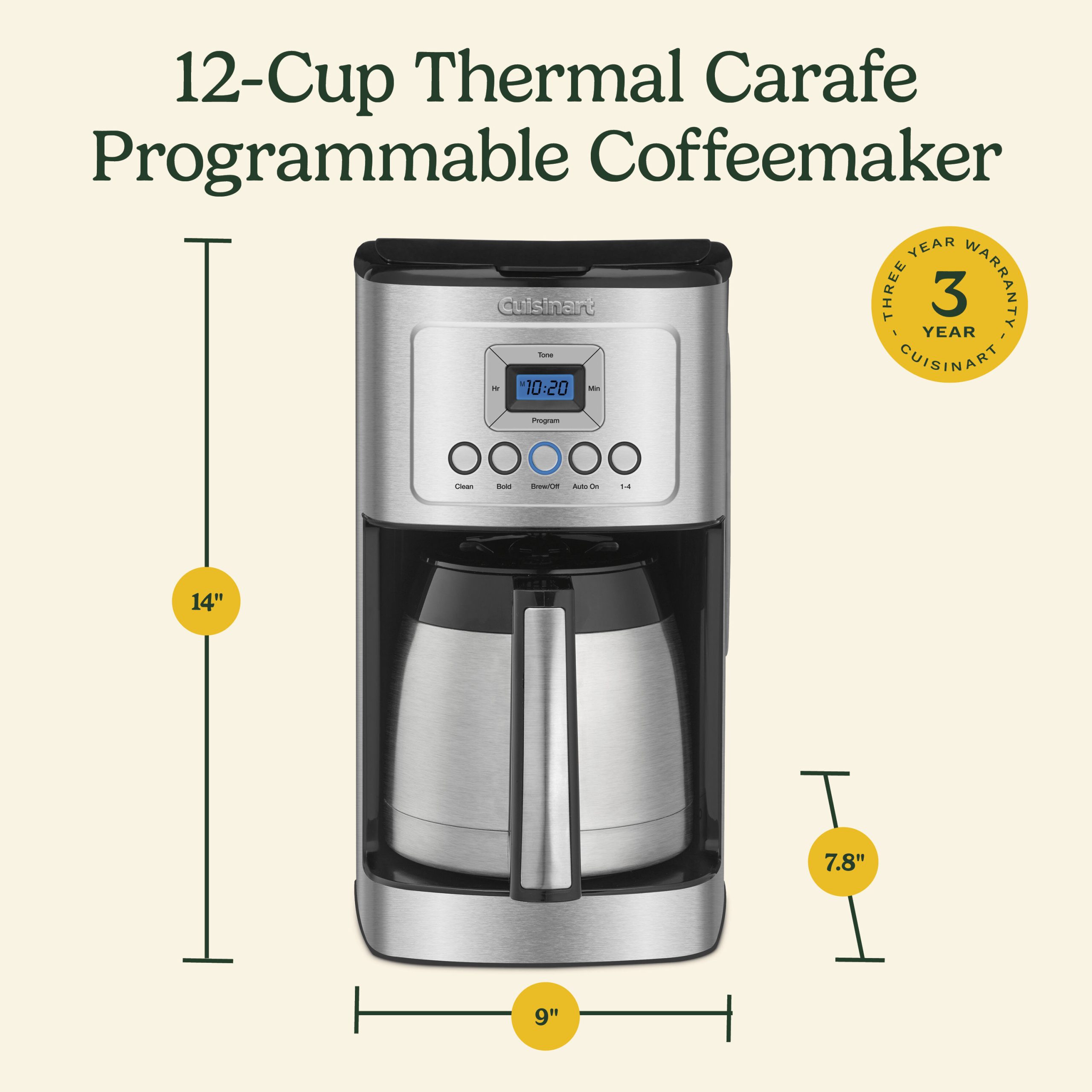 Programmable Thermal Coffee Maker (12 Cup) - Image 9