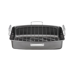 17" x 13" Nonstick Roaster with V-Rack