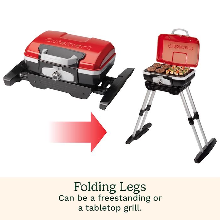 Discontinued Petite Gourmet Portable Gas Grill with VersaStand - Image 5