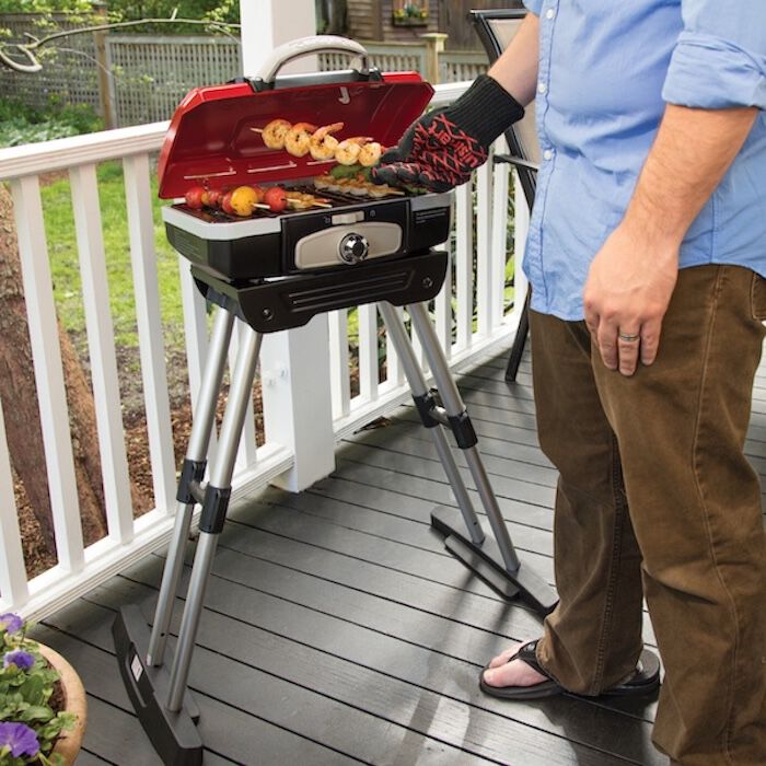 Discontinued Petite Gourmet Portable Gas Grill with VersaStand - Image 8