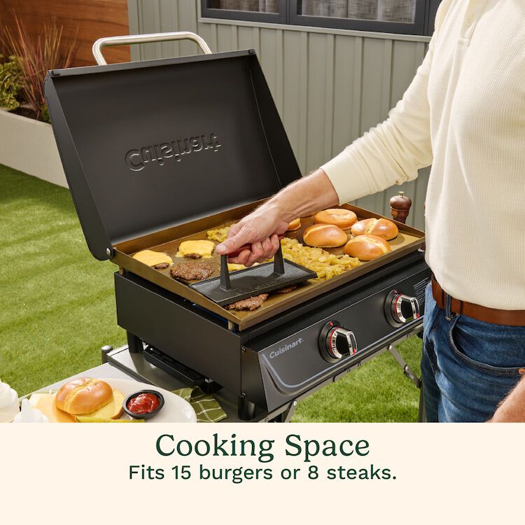 22" Tabletop Gas Griddle with Hood - Image 5