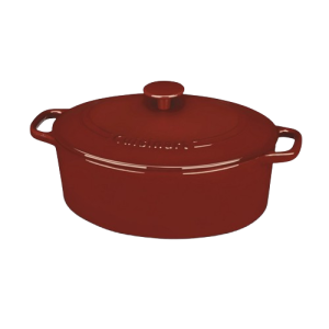 Chef’s Classic™ Enameled Cast Iron Cookware 5.5 Quart Oval Covered Casserole
