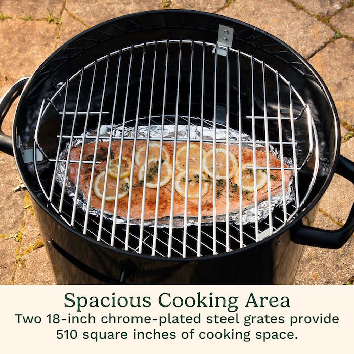 18" Vertical Charcoal Smoker - Image 5