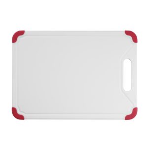 13” White Poly Board with Red