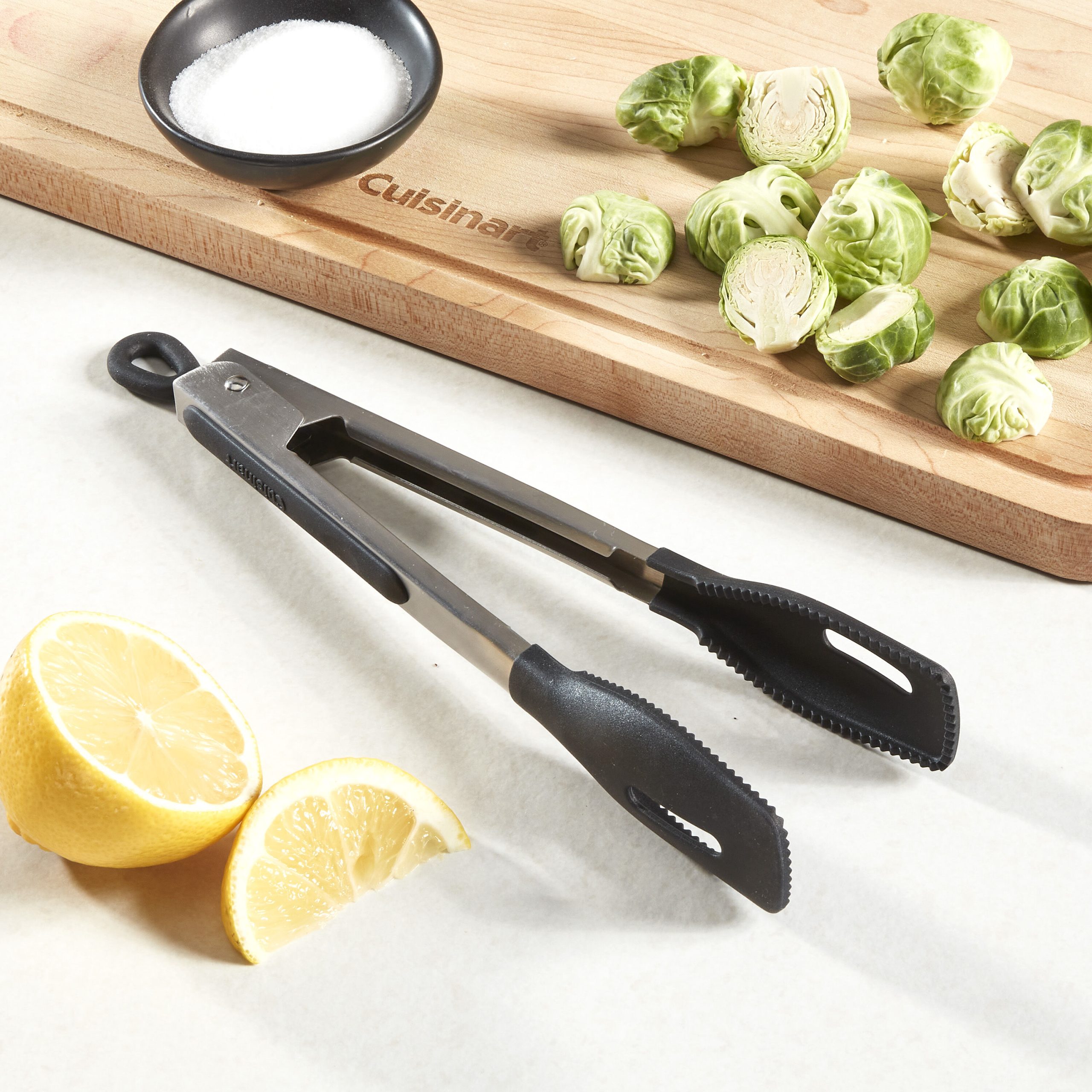 9" Squared Head Silicone Tongs - Image 2