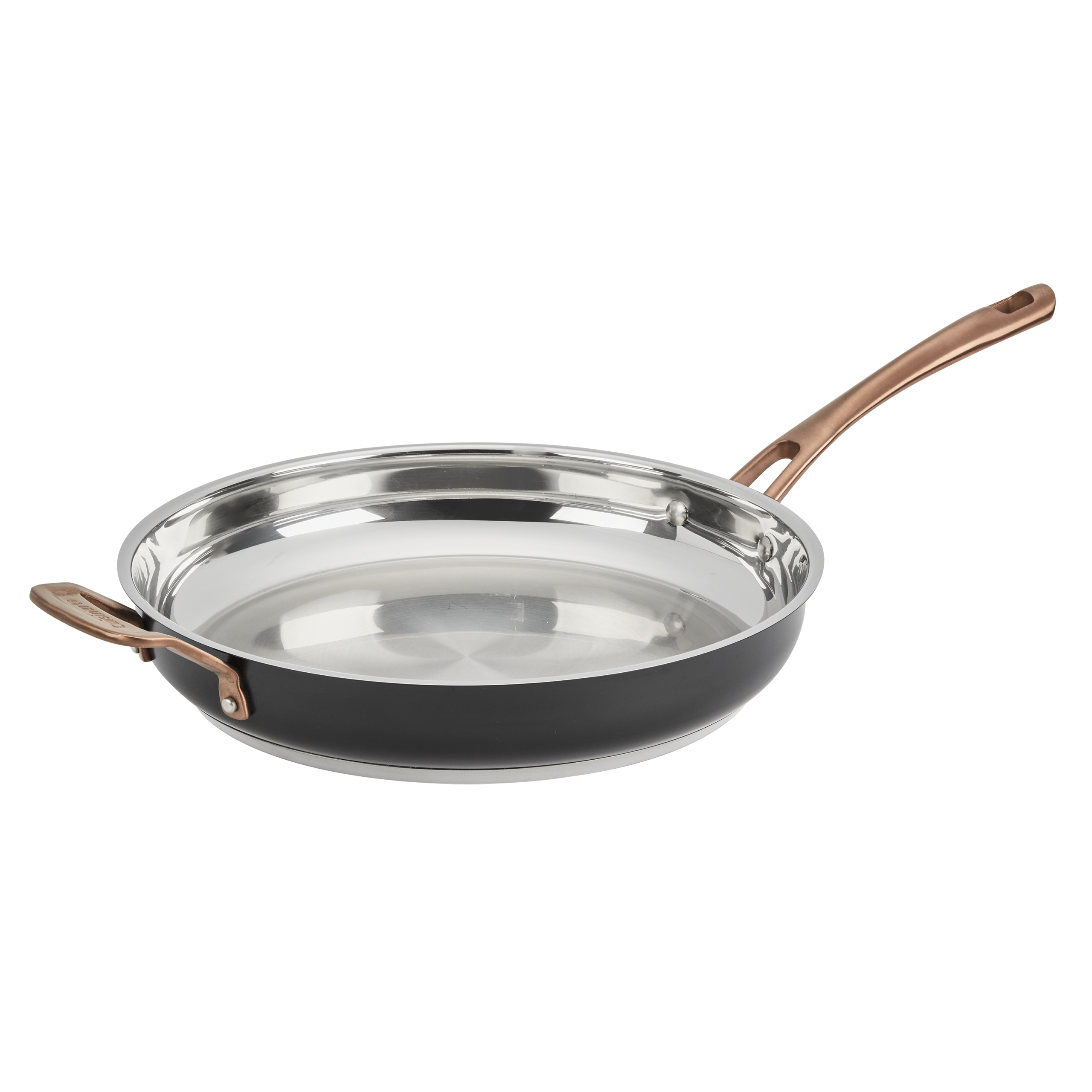 Matte Black Elegance 12” Skillet w Helper Handle
